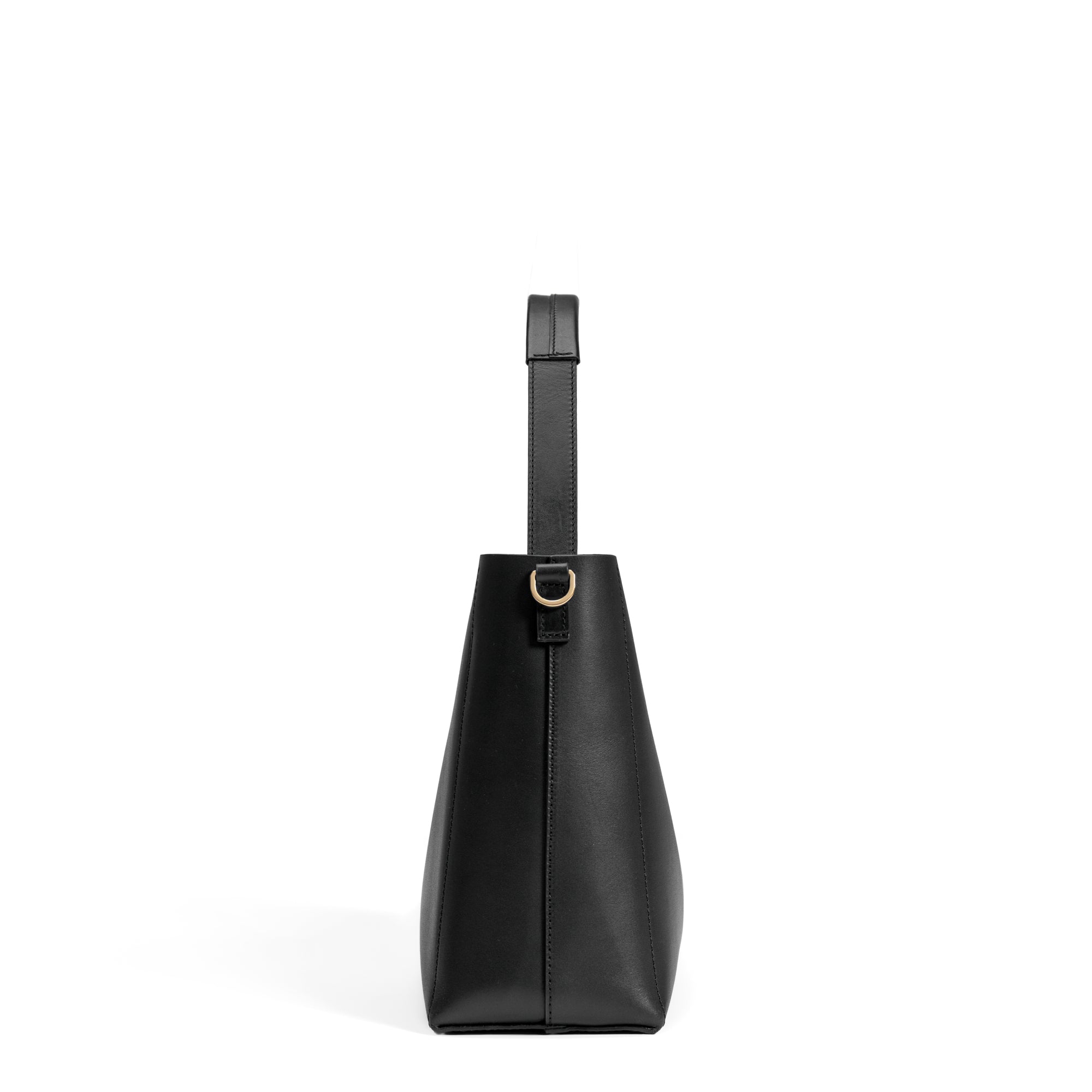 Montmartre Béatrice Black Vegetable Tanned Leather Handbag for Women - Stylish Crossbody Purse for Work, Travel & Everyday Use