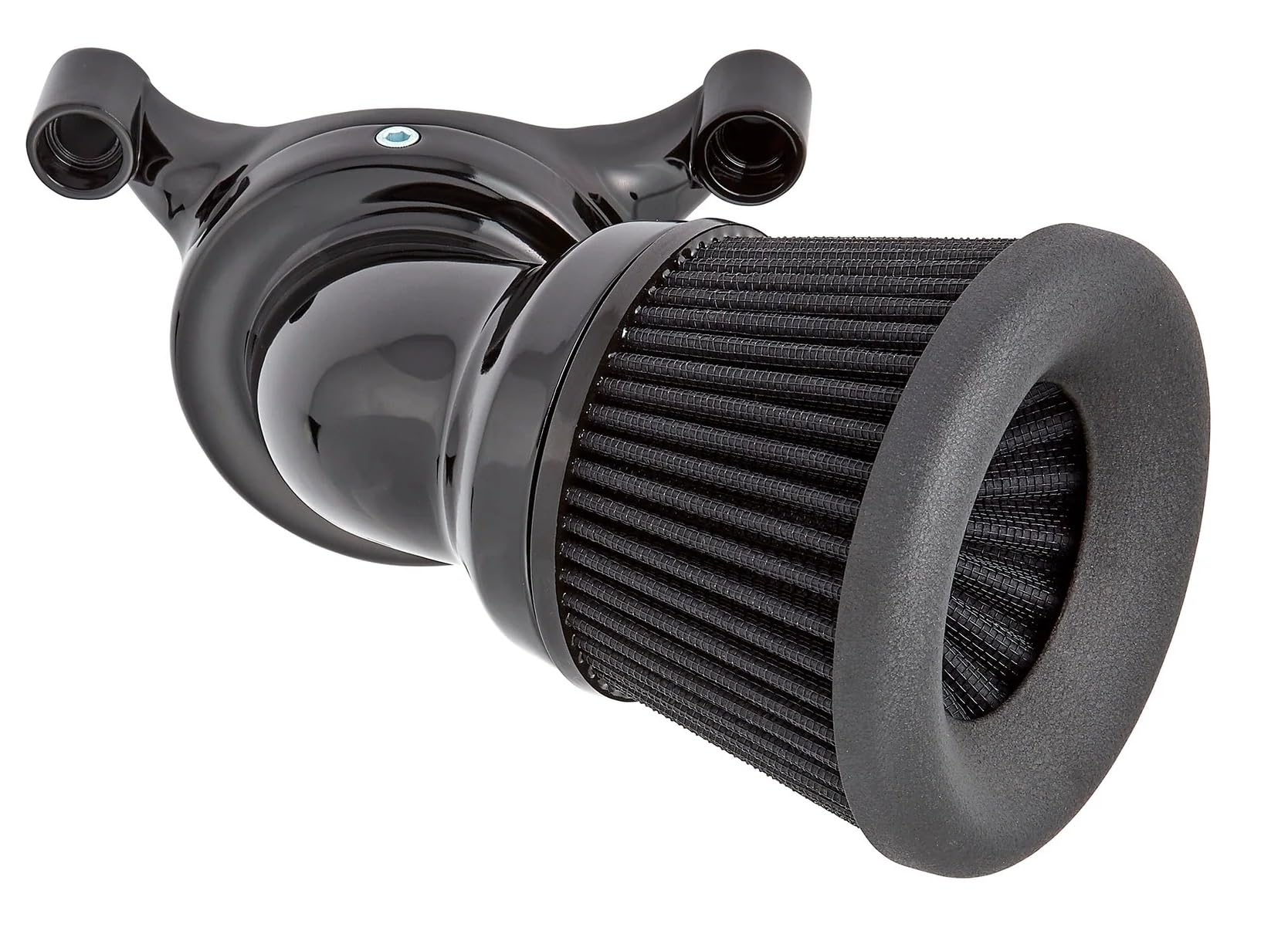 Arlen Ness 81-206 Velocity 65 Degree Black Air Cleaner Kit for Harley Davidson Motorcycles - High Performance Air Intake System for Improved Engine Efficiency