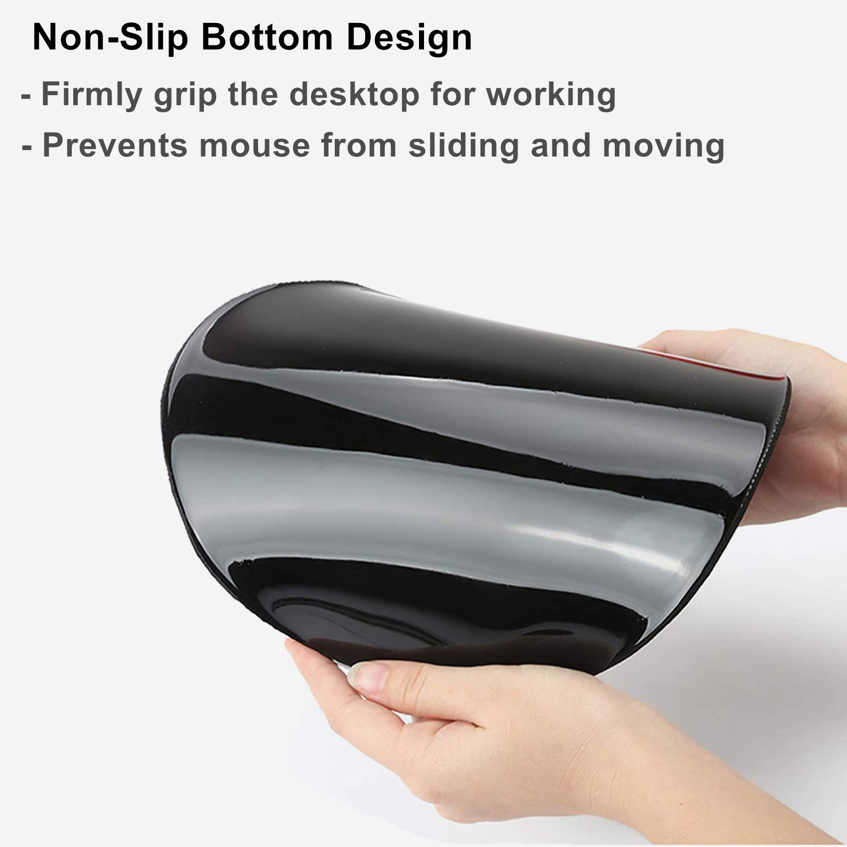 Ergonomic Mouse Pad with Wrist Support - Non-Slip Desk Mat for Office, Computer, Laptop & Mac - Comfortable & Lightweight Mousepad for Long Work Hours (DL-Butterfly) - Perfect for Gaming, Programming & Office Work