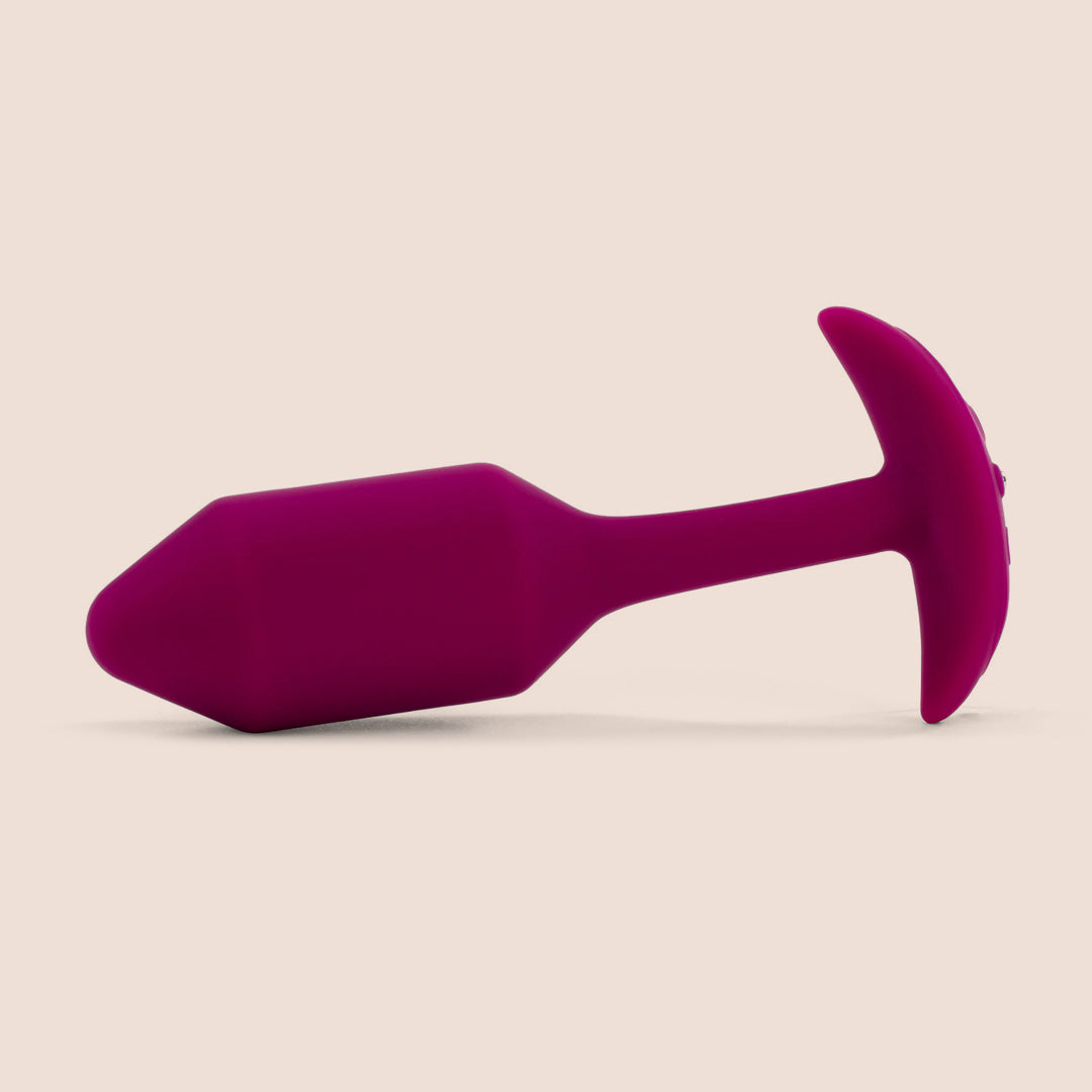 B Vibe Vibrating Snug Plug 2 - Rechargeable Weighted Silicone Butt Plug for Enhanced Pleasure & Comfort | Perfect for Couples Play & Solo Exploration