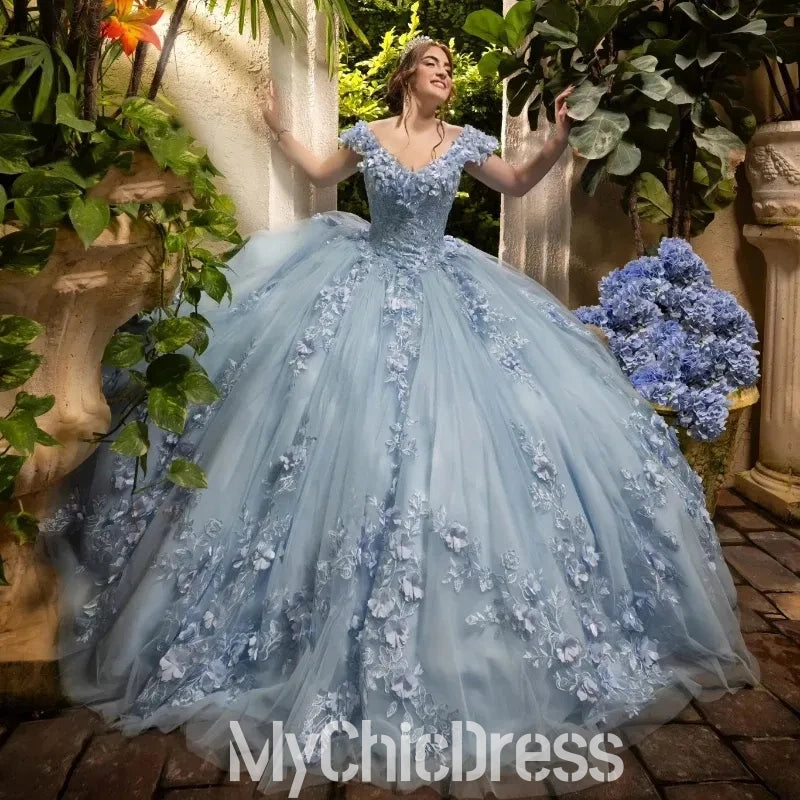 Elegant Off Shoulder Ball Gown Sweet 16 Quinceanera Dresses for 15 Anos - Perfect for Birthday Parties, Proms, and Formal Events