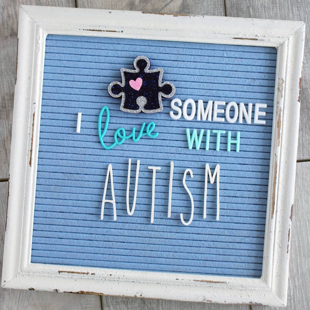 Blue Felt Letter Board with Rustic Wood White Frame - 10x10 Changeable Message Board for Baby Announcements, Rustic Farmhouse Decor - Includes 350 Letter Set & Stand - Perfect for Nursery Decor, Wedding Signs, and Home Office Organization