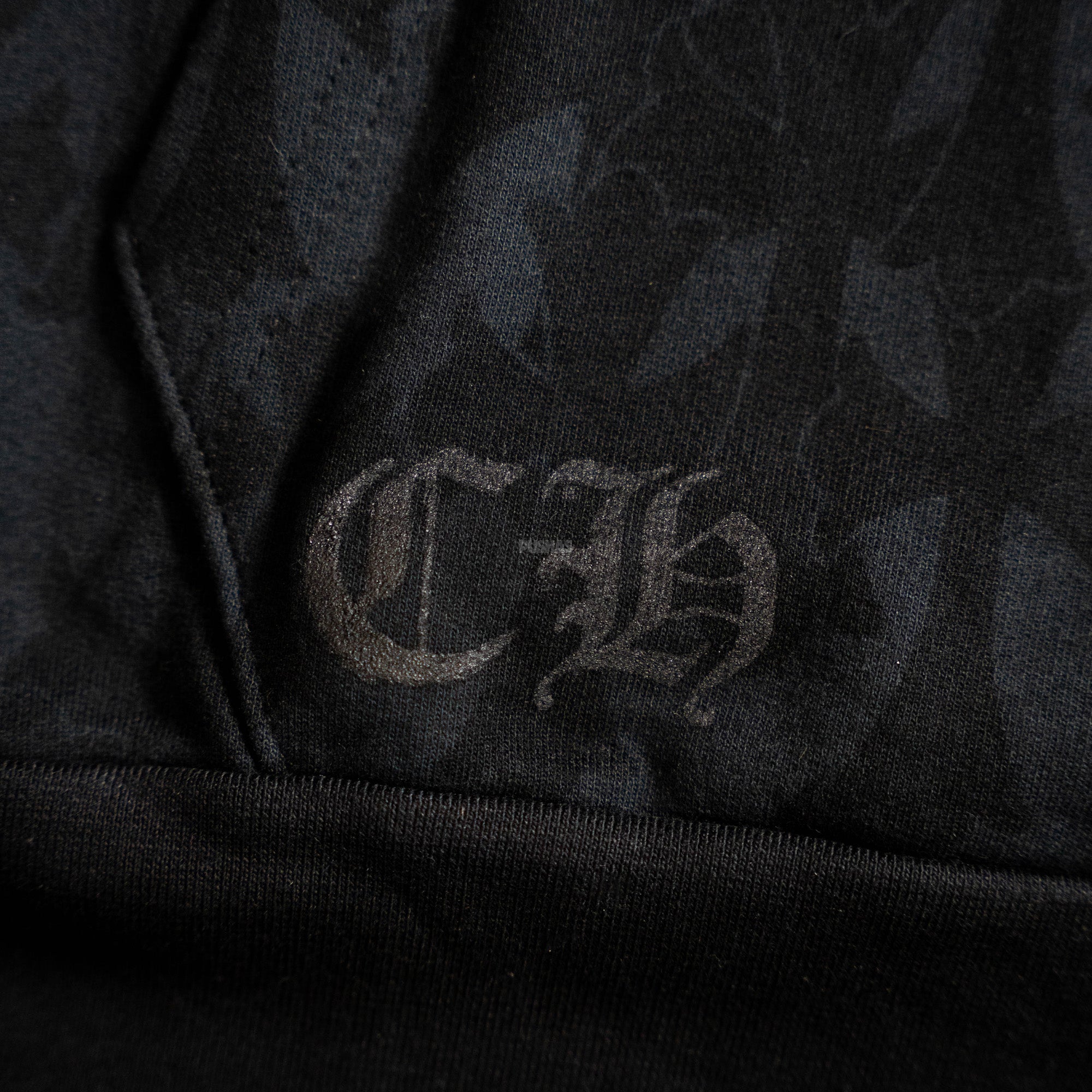 Chrome Hearts Cemetery Cross Print Zip Up Hoodie - Black Gothic Streetwear for Men & Women | Perfect for Casual Outfits, Concerts, and Urban Fashion