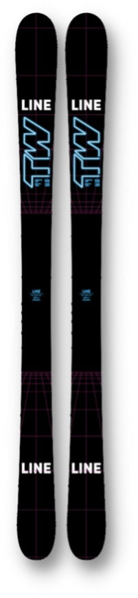 Line Wallisch Shorty Skis for Kids & Youth 2023 - Perfect for Young Skiers Learning & Freestyle Tricks on Slopes