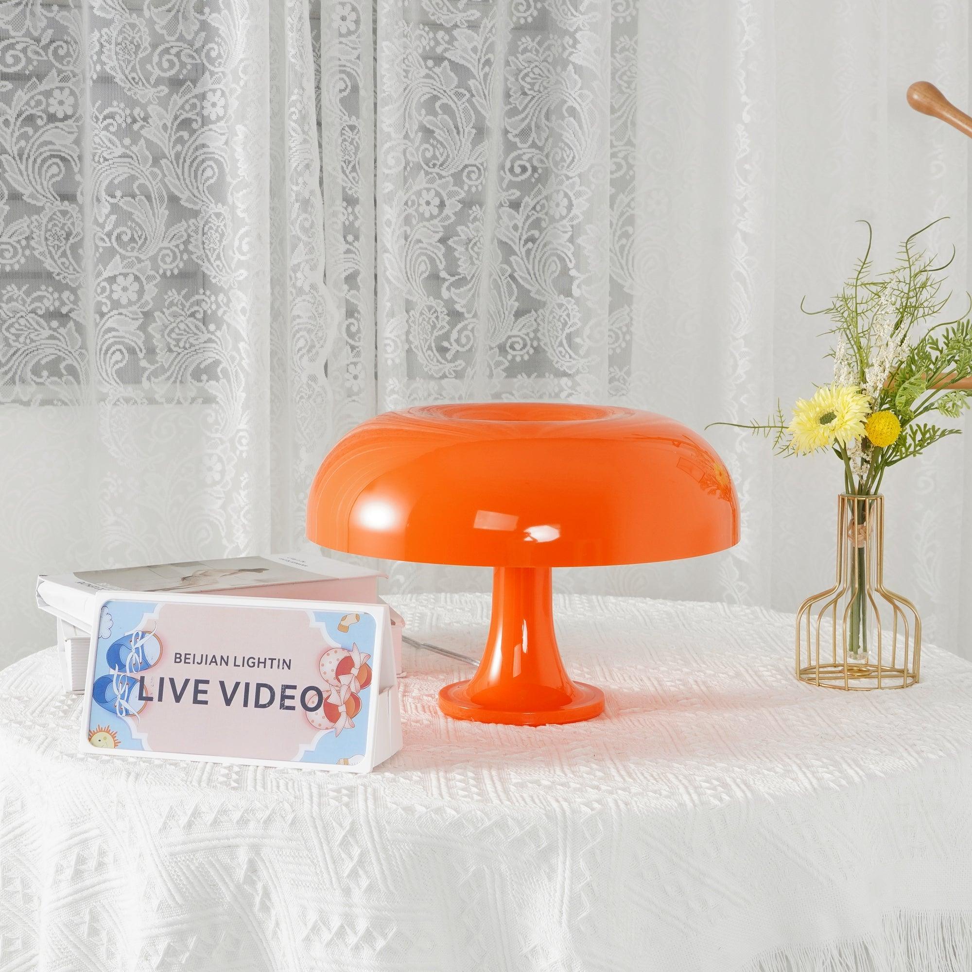 Whimsical Mushroom Table Lamp - Cute Nightstand Light for Kids Room, Nursery, or Cozy Reading Nook - Perfect Bedside Decor & Soft Ambient Lighting