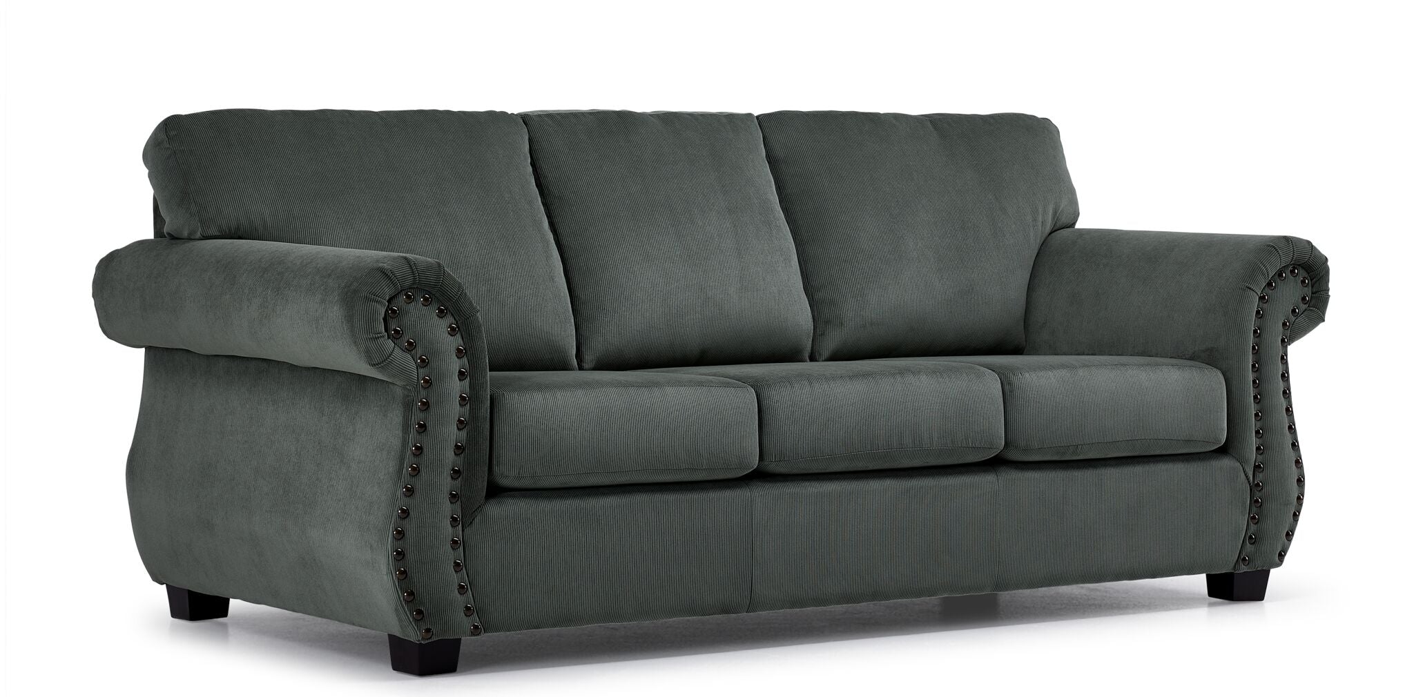 Modern Green Brooklyn Sofa - Comfortable & Stylish Living Room Furniture for Small Spaces & Apartments