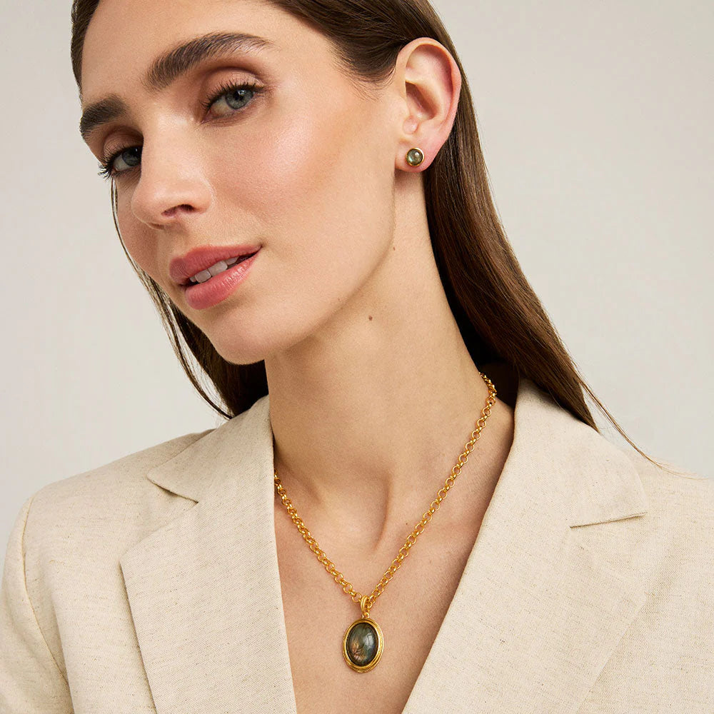 Dean Davidson Forme Statement Necklace - Elegant Gold Plated Layered Pendant Necklace for Women | Perfect for Parties, Weddings & Special Occasions
