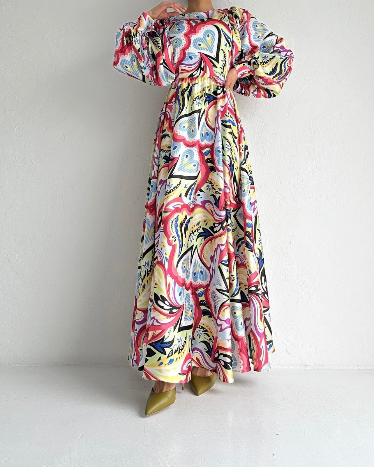 Multi-Colored Flowy Dress for Women - Elegant & Comfortable Summer Maxi Dress (5 Color Options) | Perfect for Beach, Vacation, and Casual Outings