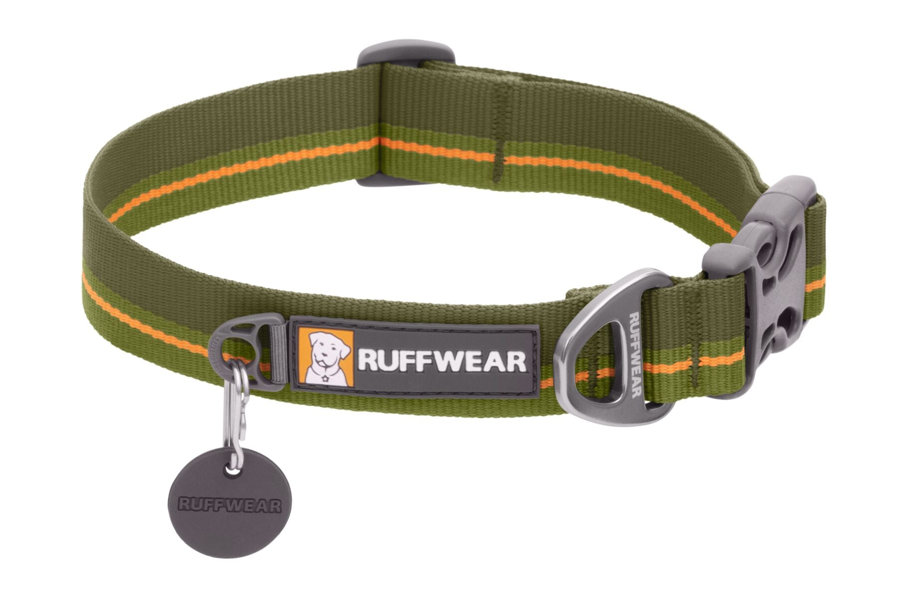 Ruffwear Flat Out Dog Collar - Adjustable, Reflective & Durable Pet Collar for Medium & Large Dogs - Perfect for Hiking, Running & Outdoor Adventures