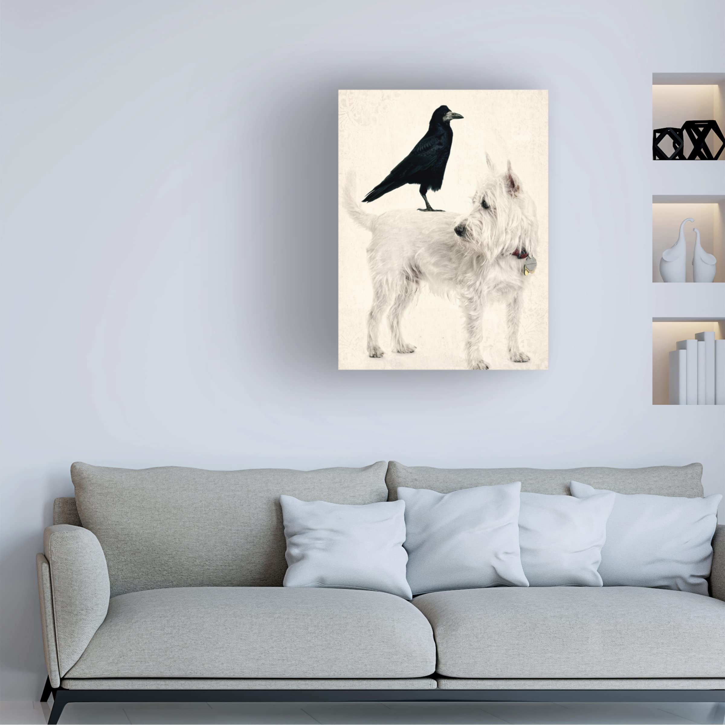 Edward M Fielding 'The Hitchhiker' Canvas Wall Art Print - Modern Home & Office Decor for Living Room, Bedroom, or Gallery Display