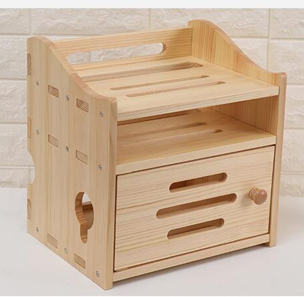 Premium Wooden Wall-Mounted WiFi Router Shelf - Wireless Internet Hub Organizer with Shielding Box for Home & Office Network Setup | Perfect for Living Room, Bedroom, or Workspace Decoration