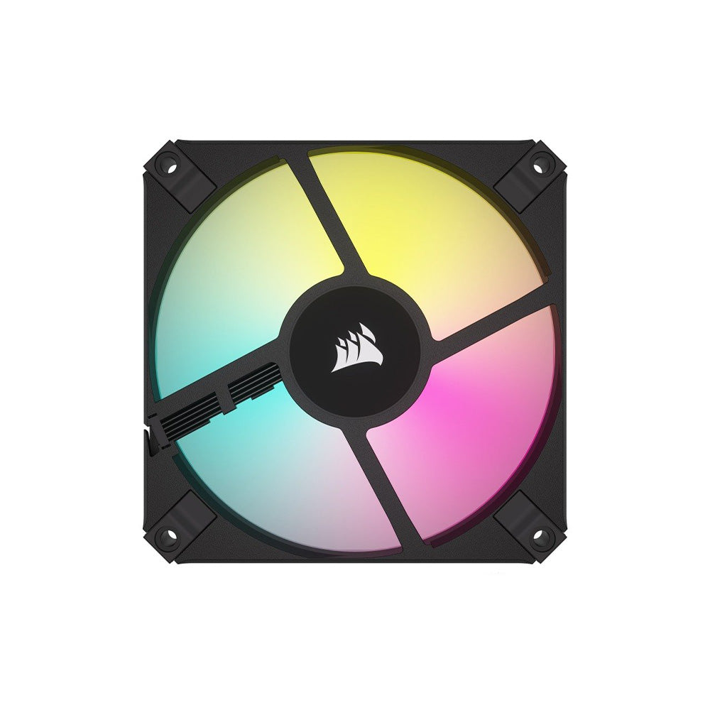 Corsair AF120 RGB SLIM 120mm x 15mm Fluid Dynamic Bearing RGB LED PC Cooling Fan - Dual Pack with Lighting Node CORE - for Gaming PC, Case Cooling, and Custom RGB Builds