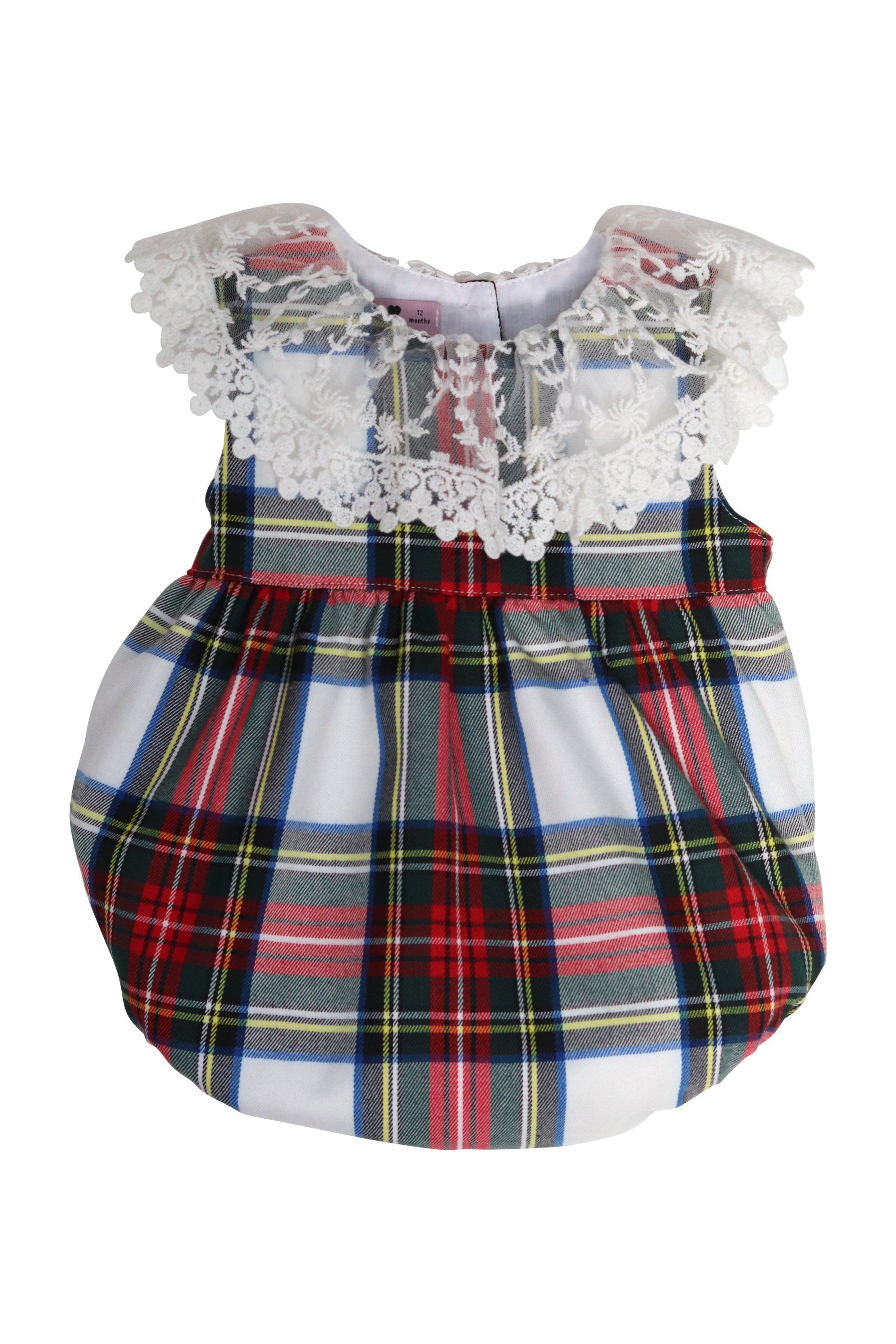 Seraphina Red Tartan Lace Romper - Stylish Women's Jumpsuit for Casual Outings, Parties & Date Nights | Perfect for Summer, Vacations & Photoshoots