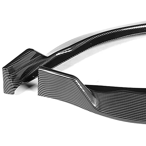 3PCS Front Bumper Body Kit Spoiler Lip + 6PCS Side Skirt Extensions Splitters Diffuser for 2014-2016 Toyota Corolla Base L/LE - Carbon Fiber Look (86