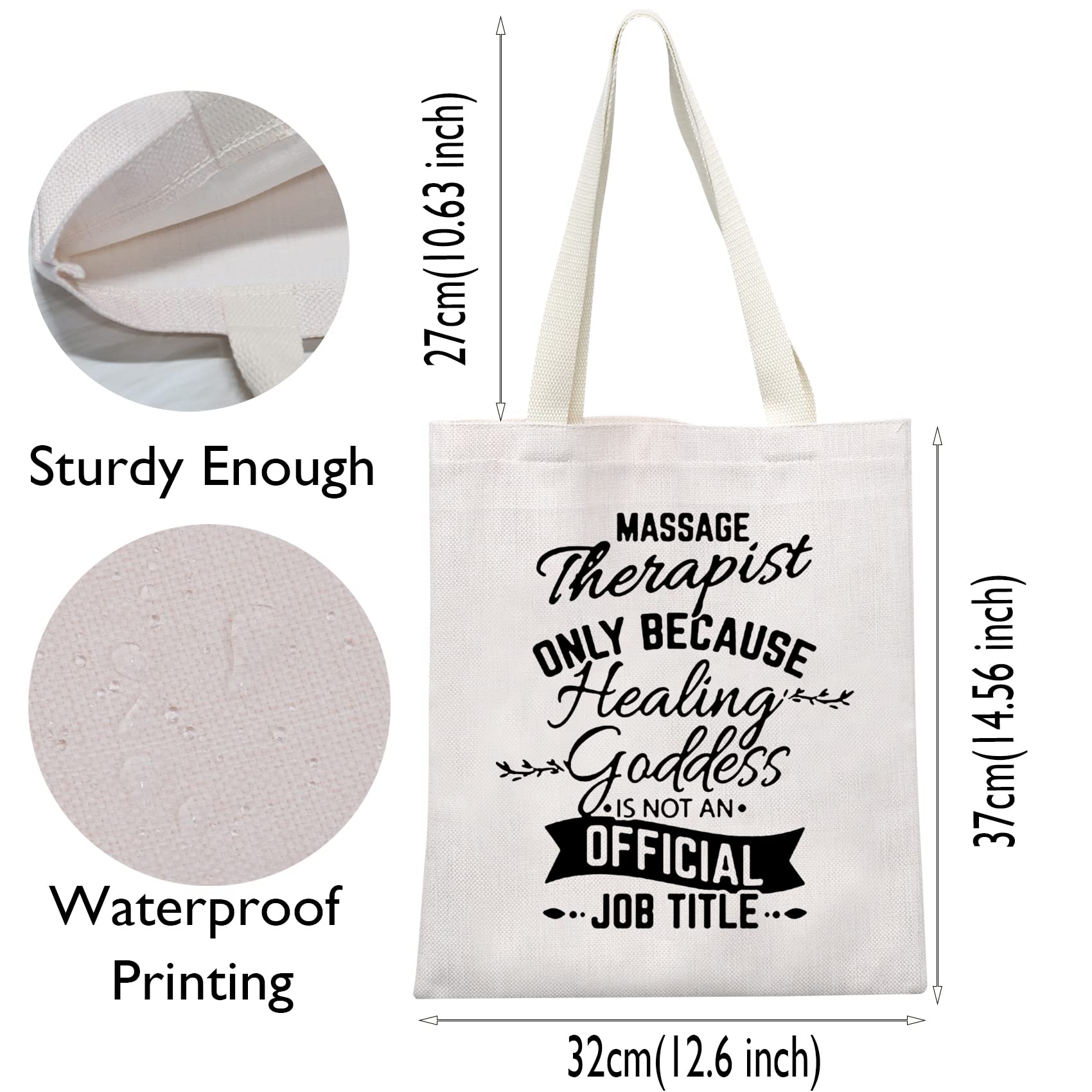 Massage Therapist Cosmetic Bag - Zipper Pouch for Chiropractic & Graduation Gifts - Perfect for Spa & Travel
