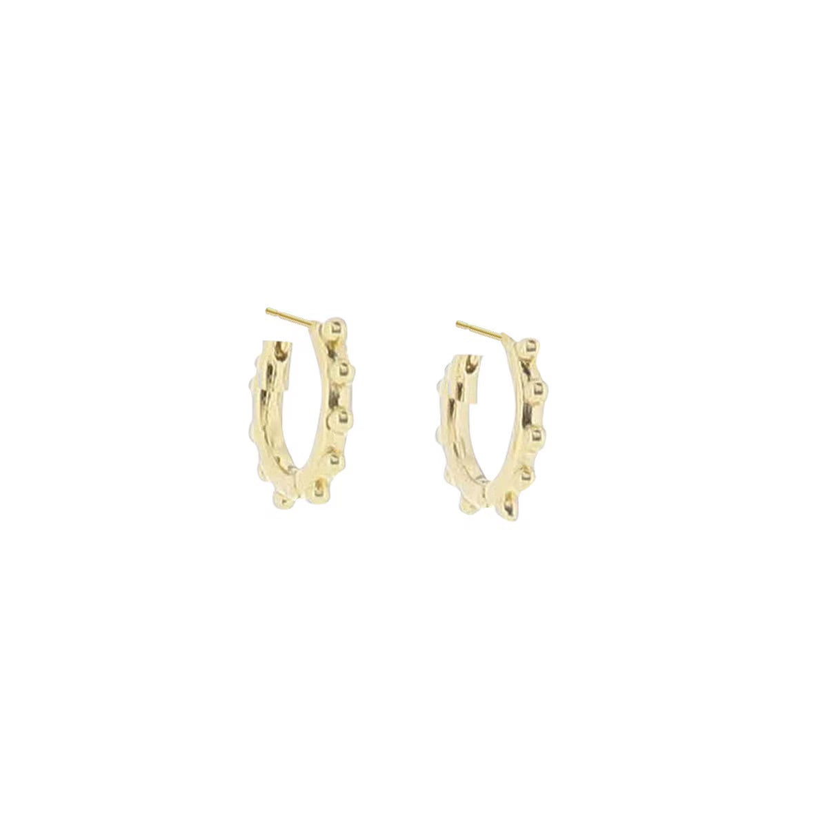 Jane Marie Beaded Hoop Earrings for Women - Trendy Gold Boho Dangle Earrings - Perfect for Parties, Weddings & Everyday Wear