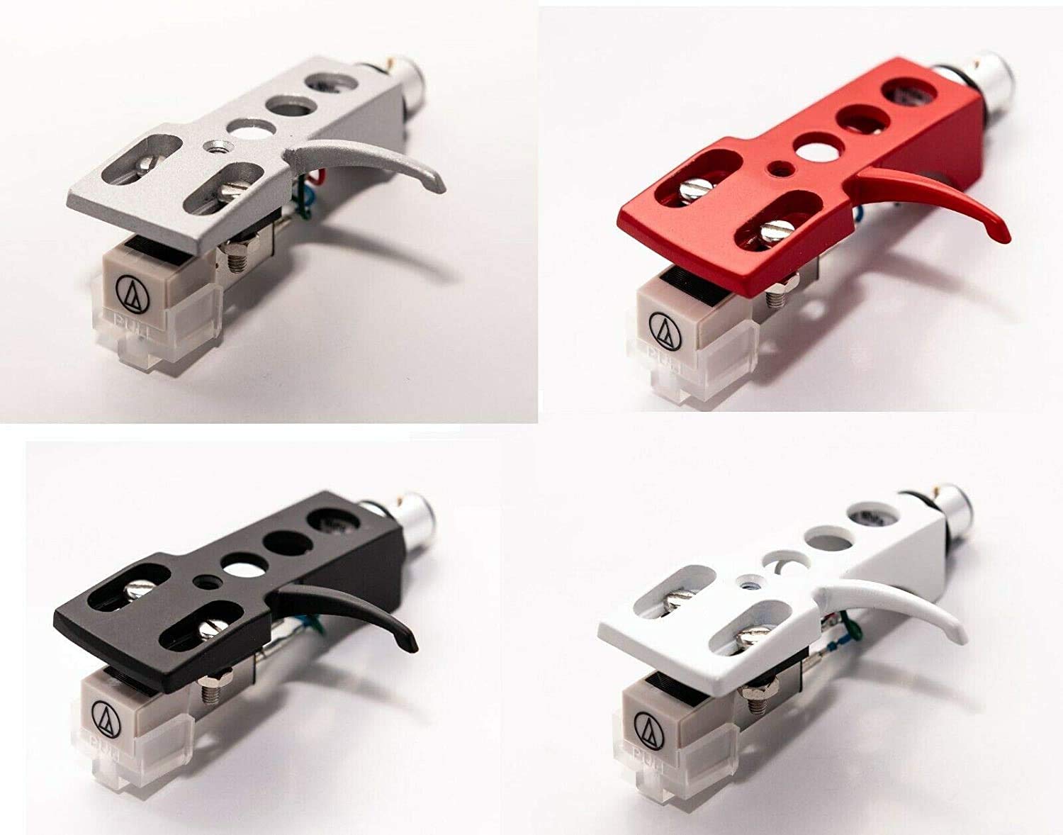 Red Headshell with AT-3600L Cartridge & Stylus Needle Replacement for Stanton STR8 20/30/50/80/90/100/150 DJ Turntables - Perfect for Mixing, Scratching & Professional DJ Performances