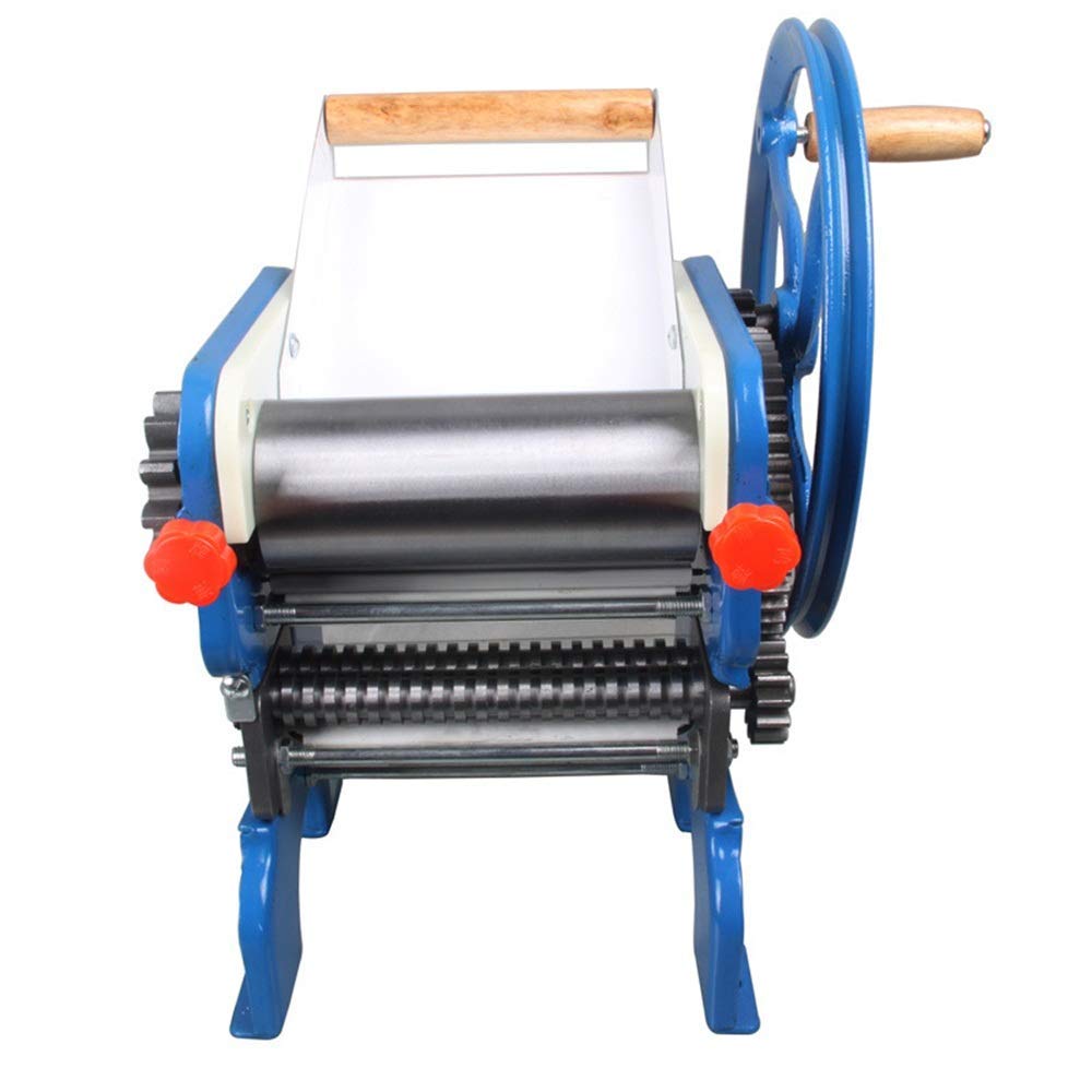 **ZKS-KS Manual Pasta Maker Machine - Dough Roller & Noodle Cutter for Homemade Pasta (Blue, 45x27x27cm) - Perfect for Italian Cuisine, Family Cooking & DIY Noodle Making**
