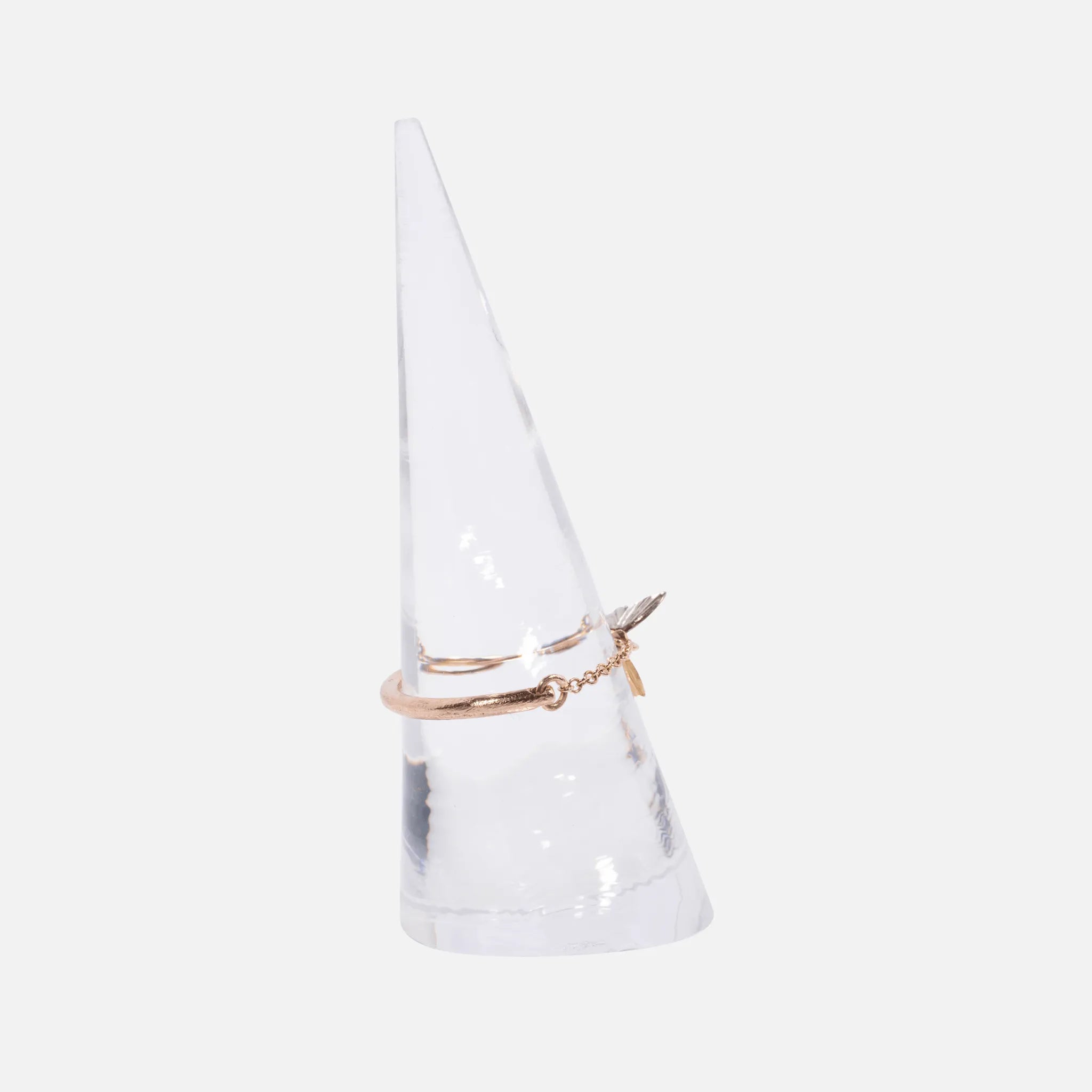 Tricolor Tiny Asterope Migration Chain Ring - Elegant Stackable Jewelry for Women, Dainty Layering Rings for Everyday Wear, Perfect Gift for Her