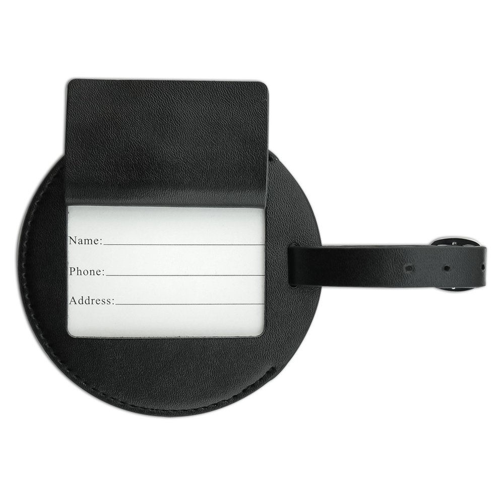 Breaking Bad A1A Car Wash Round Leather Luggage Tag - Durable Suitcase ID Tag for Travel & Carry-On Bags | Perfect for Business Trips, Vacations & Gift Giving