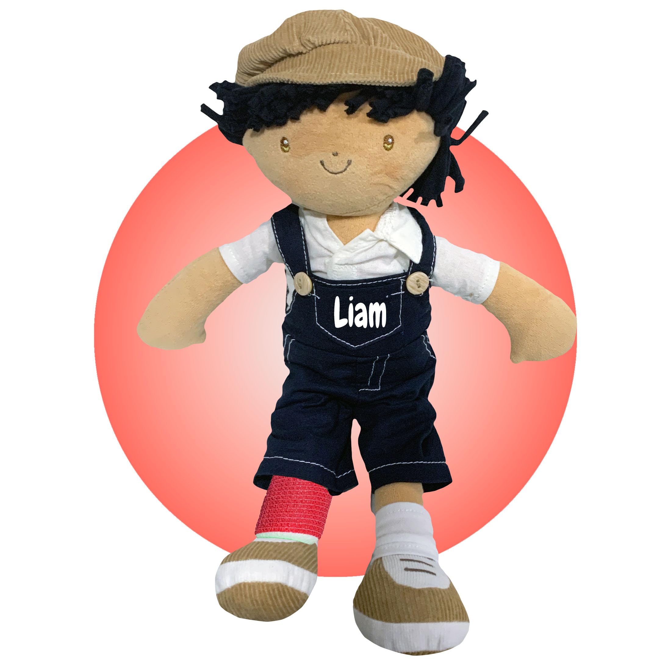 Personalized Broken Arm Doll Gift for Kids - Custom Cast Colors & Locations - 14