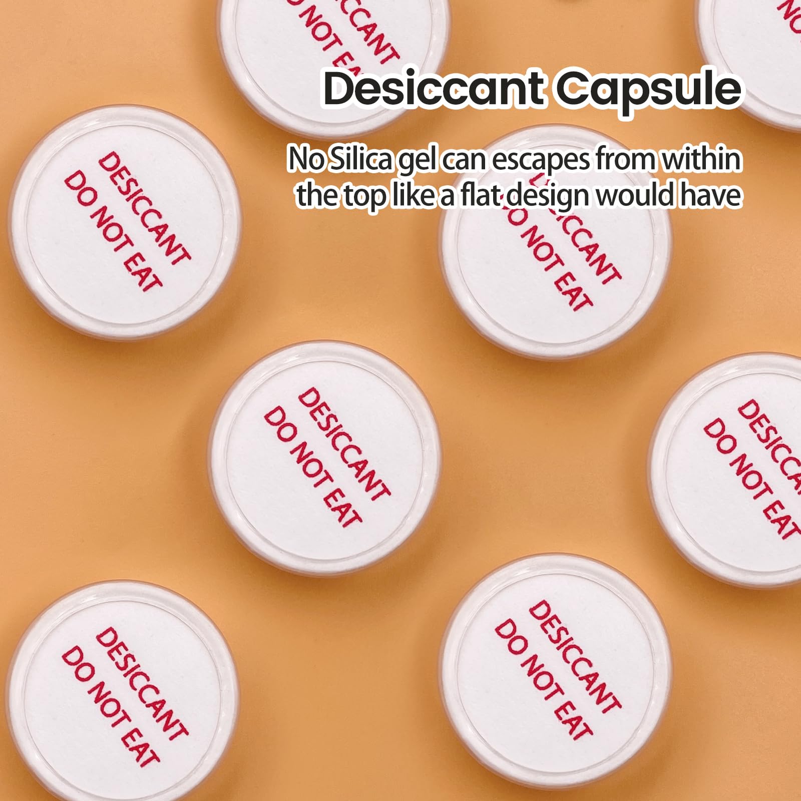 Wisesorb 3 Gram 2000 Pack Food Grade Desiccant Packs - Orange to White Indicating Silica Gel Beads for Moisture Absorption | Ideal for Food Storage, Electronics, Documents & Closet Organization