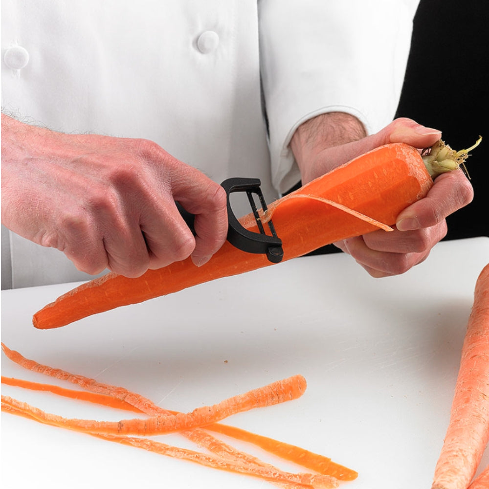 Premium Mercer Culinary 4-Inch Vegetable Peeler - Ergonomic Stainless Steel Blade for Peeling Fruits & Vegetables - Perfect for Kitchen, Camping & Meal Prep