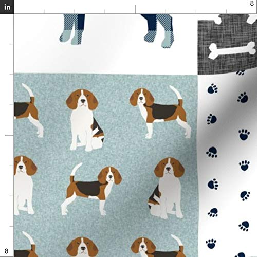 Beagle Dog Breed Printed Minky Fabric by The Yard - Soft Plush Quilt Backing Material for Baby Blankets, Nursery Decor & Pet-Friendly Sewing Projects | Perfect for DIY Quilting, Home Decor & Gift Making