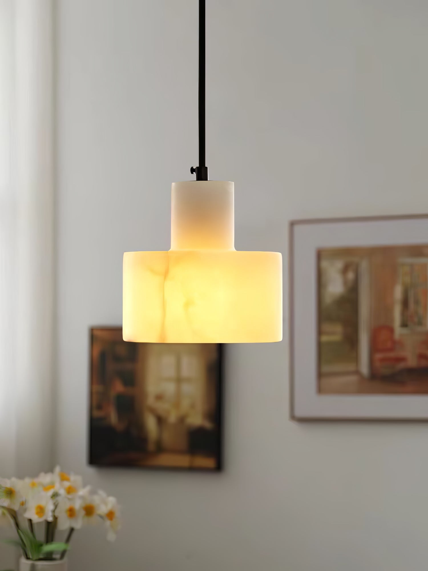 Modern Cyls Pendant Lamp - Sleek Hanging Light Fixture for Kitchen Island, Dining Room & Bedroom Decor - Energy Efficient LED Ceiling Light