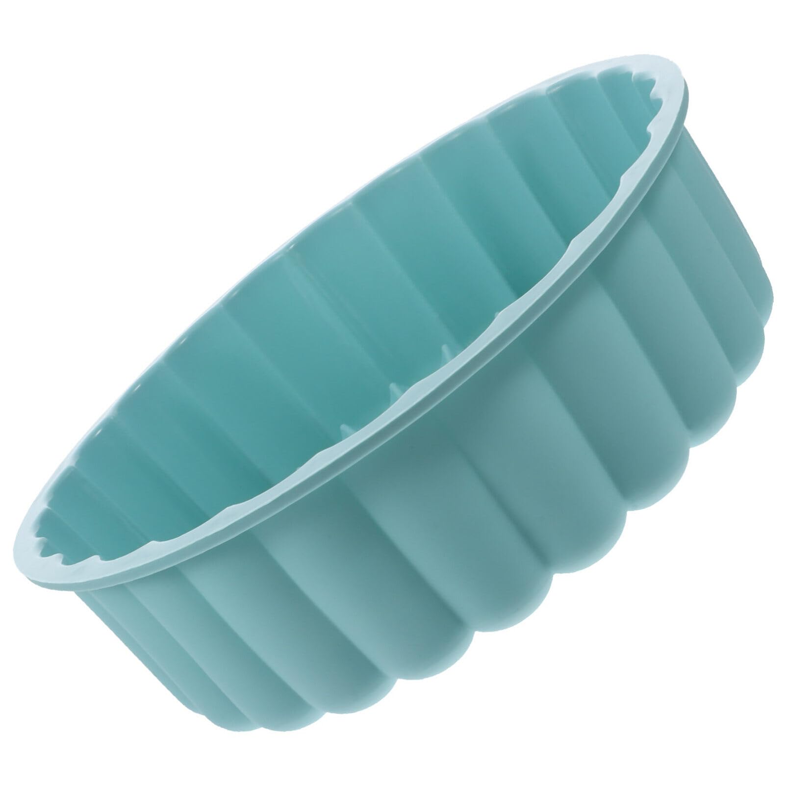 Premium Food-Grade Silicone Round Cake Pan (Sky Blue) - Non-Stick Baking Mold for Cakes, Bread, Desserts & Ice Cream | Perfect for Home Baking, Party Treats & Professional Kitchen Use