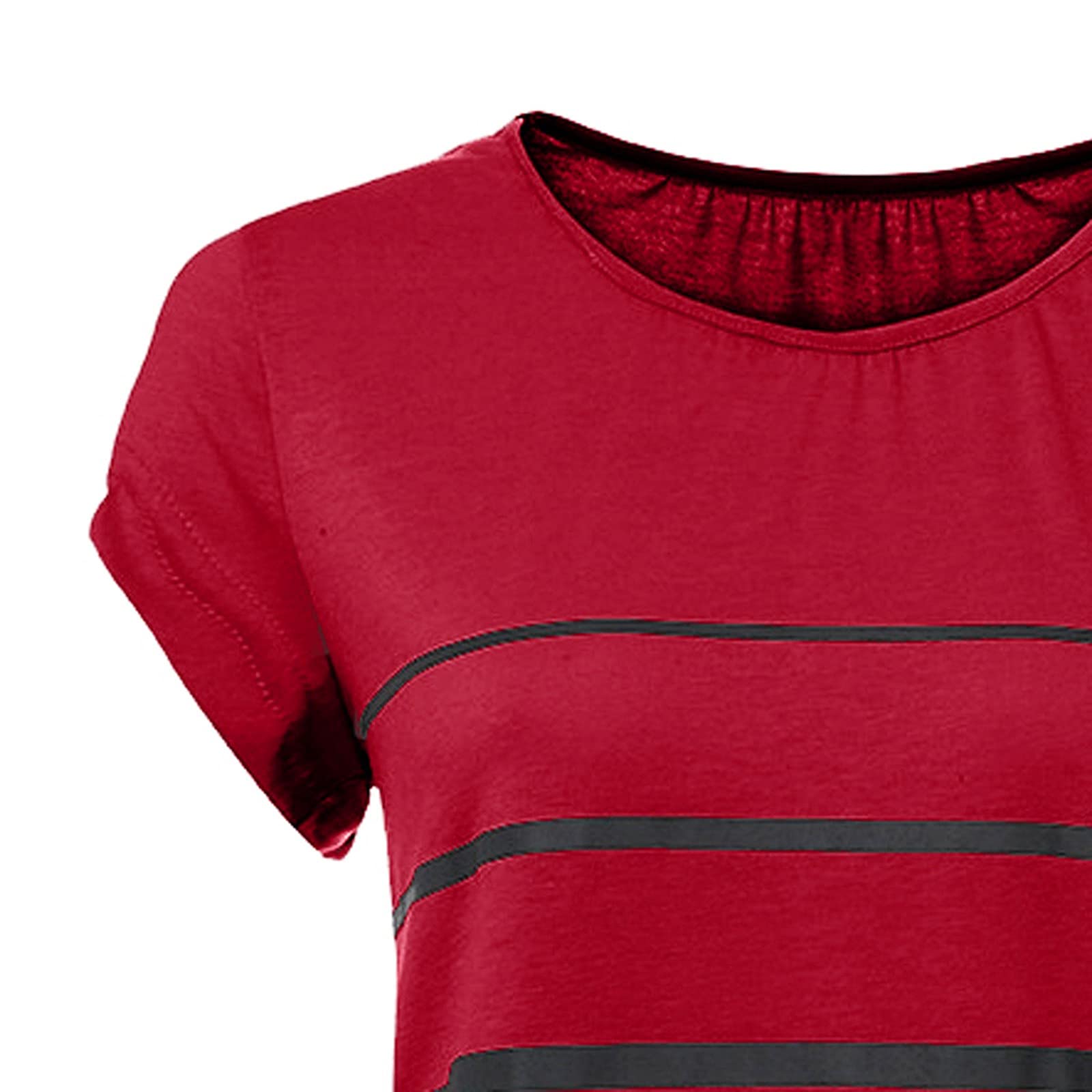 Funny Maternity T-Shirt - Cute Baby Print Striped Short Sleeve Pregnancy Top for Women | Perfect for Baby Showers, Pregnancy Announcements & Casual Wear