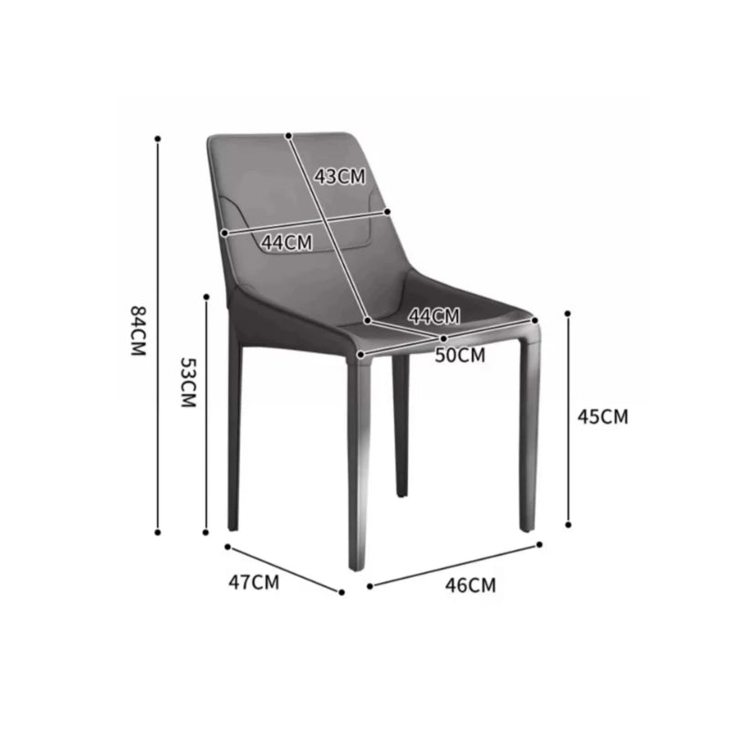 Italian Ultralight Dining Chair - Modern & Stylish for Kitchen, Restaurant, and Outdoor Use - Easy to Move & Space-Saving Design