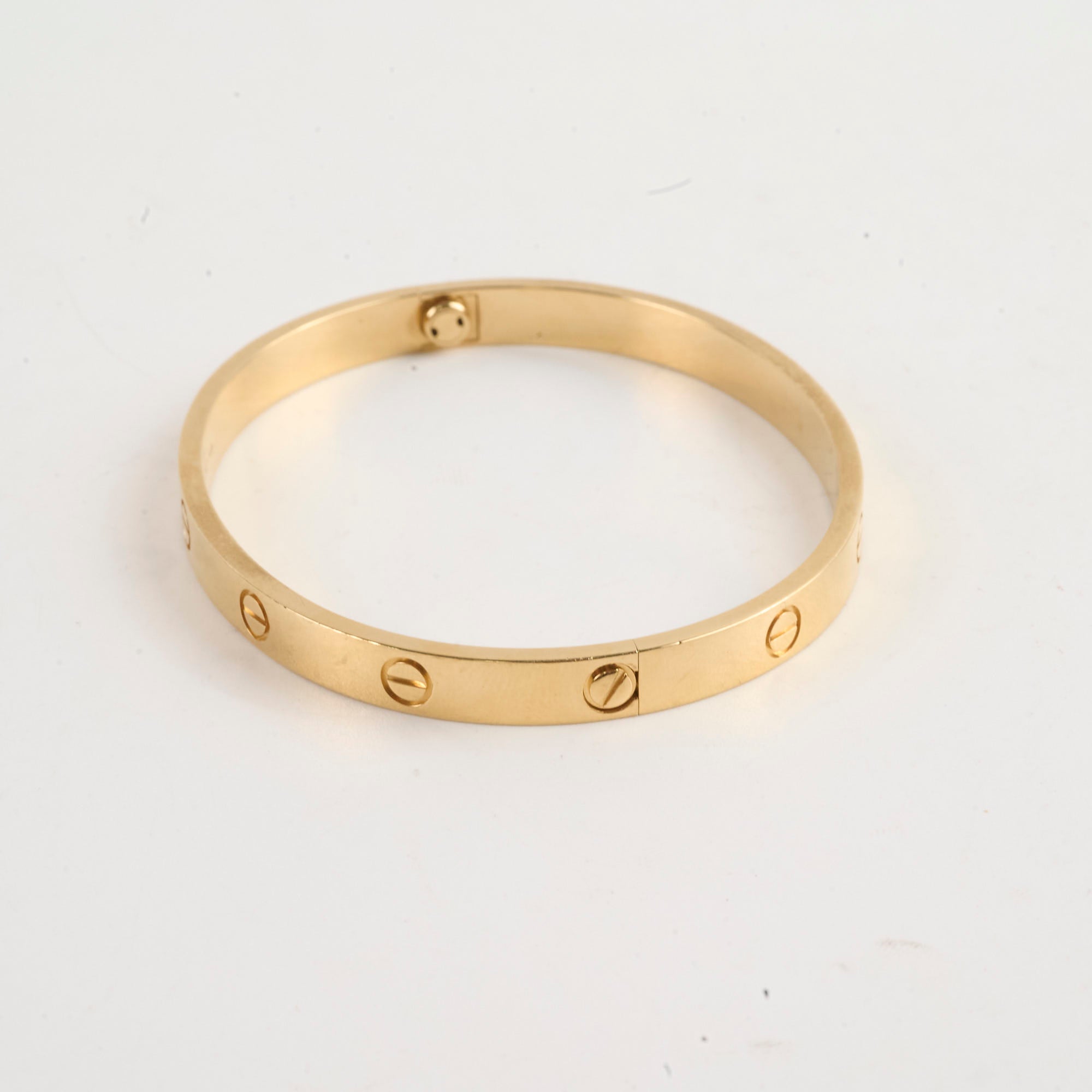 Cartier Love Bracelet 18K Yellow Gold Size 19 - Luxury Jewelry Gift for Women, Anniversary & Valentine's Day