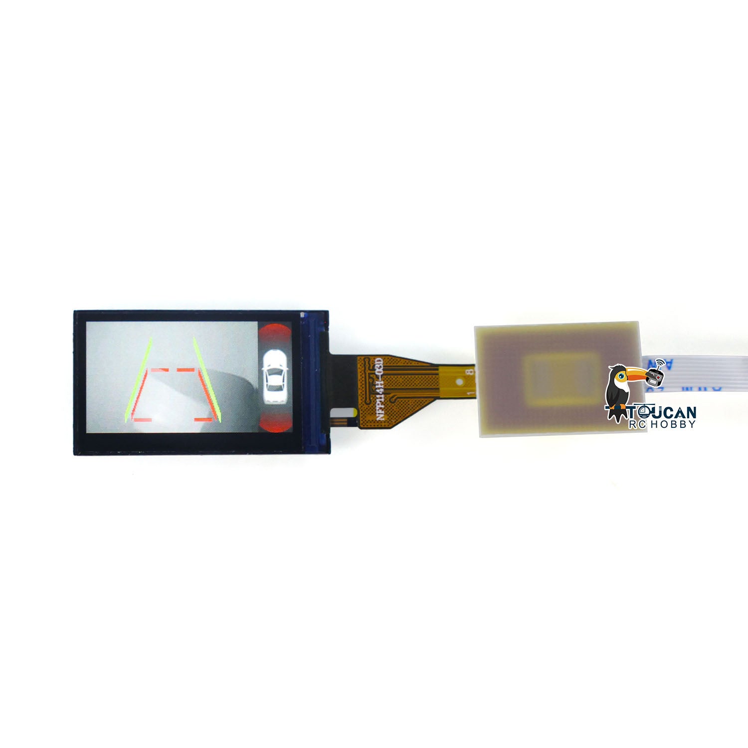 Wireless Backup Camera LCD Display for DIY RC Tractor Truck & Hydraulic Dumper - HD Monitor for Scale Crawler Cars & Off-Road RC Vehicles | Perfect for Night Driving & Trail Adventures