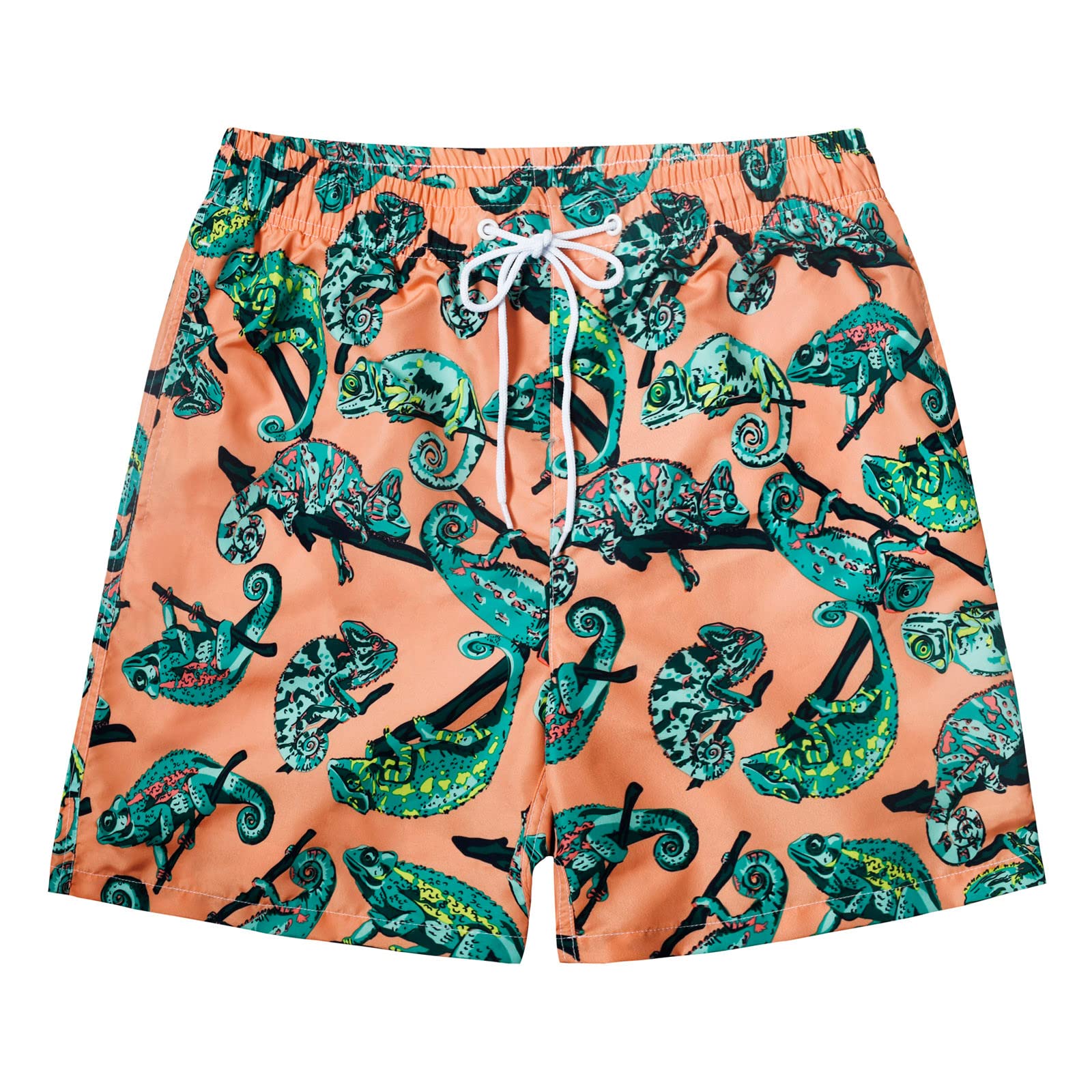 **Men's Quick Dry Swim Trunks - Mesh Lined Beach Shorts with Pockets for Swimming, Surfing & Vacation | Hawaii Style Bathing Suits**