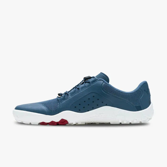 Vivobarefoot Women's Primus Trail II FG Barefoot Shoes - Deep Sea Blue & White | Minimalist Trail Running & Hiking Shoes for Natural Movement