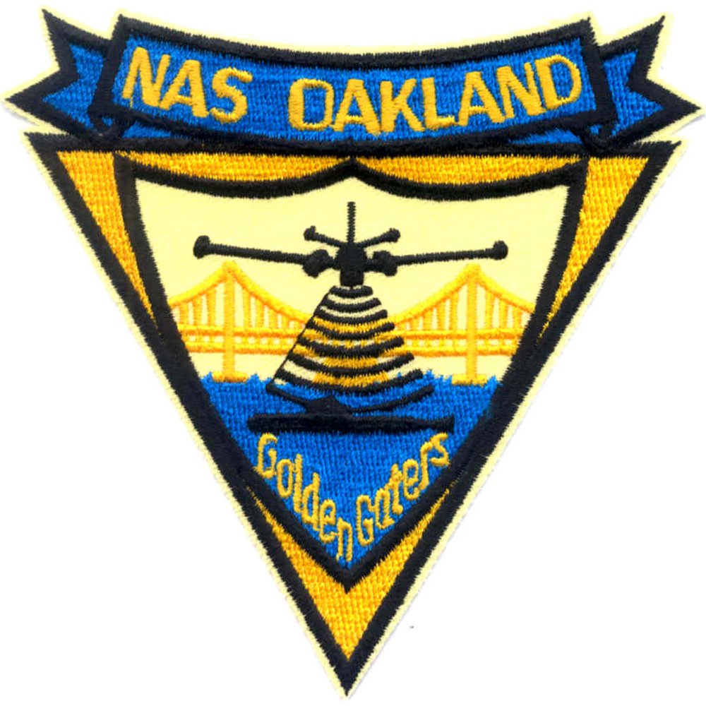 Original U.S. Navy NAS Oakland California Military Patch - Vintage Embroidered Badge for Collectors, Veterans & History Enthusiasts | Perfect for Jackets, Hats, Bags & Display Cases