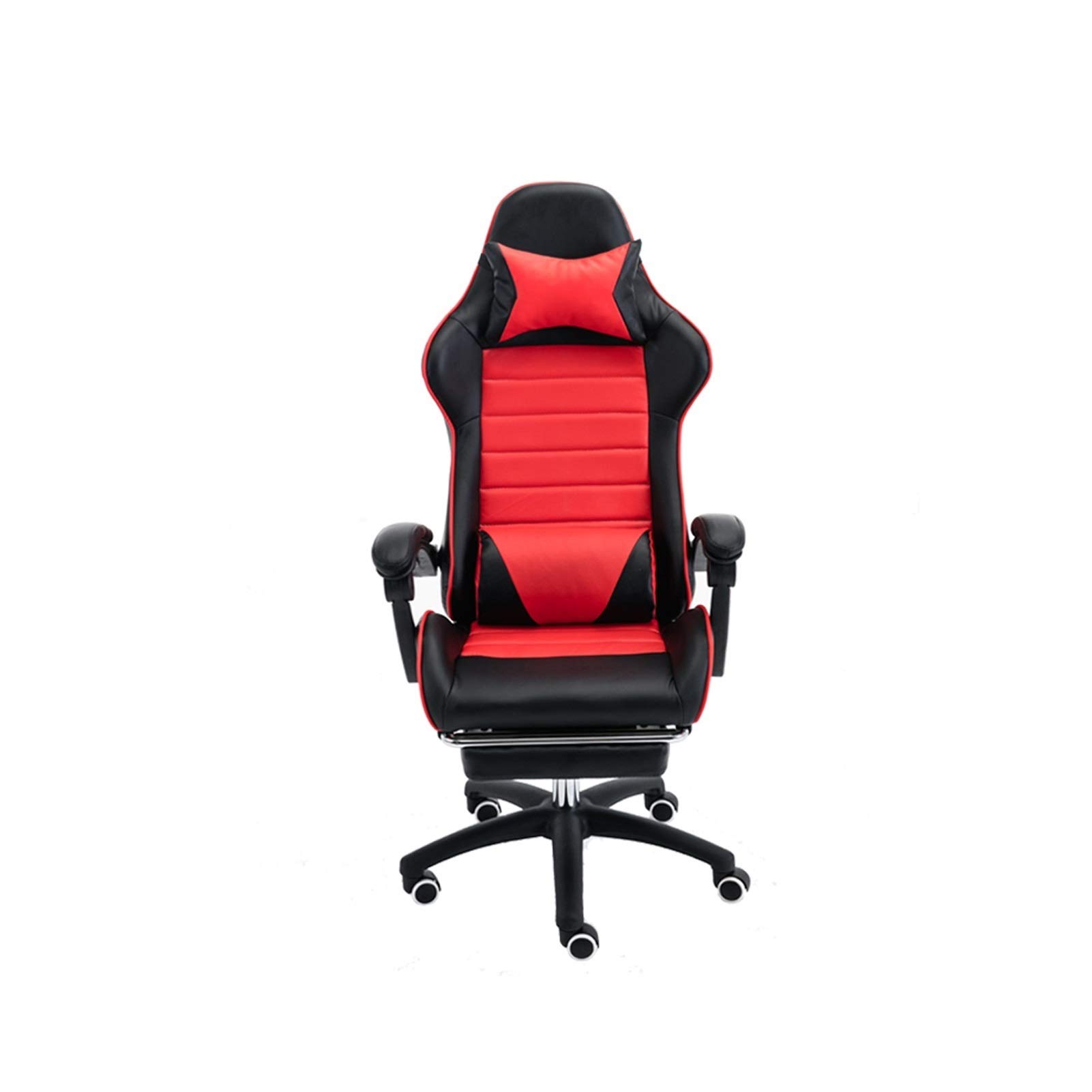 Ergonomic Gaming Chair with Footrest & Lifting Handrail - PU Leather Office Desk Chair, Swivel Recliner with Rolling Wheels (3 Colors) - Perfect for PC Gaming, Home Office & Workstation Setup