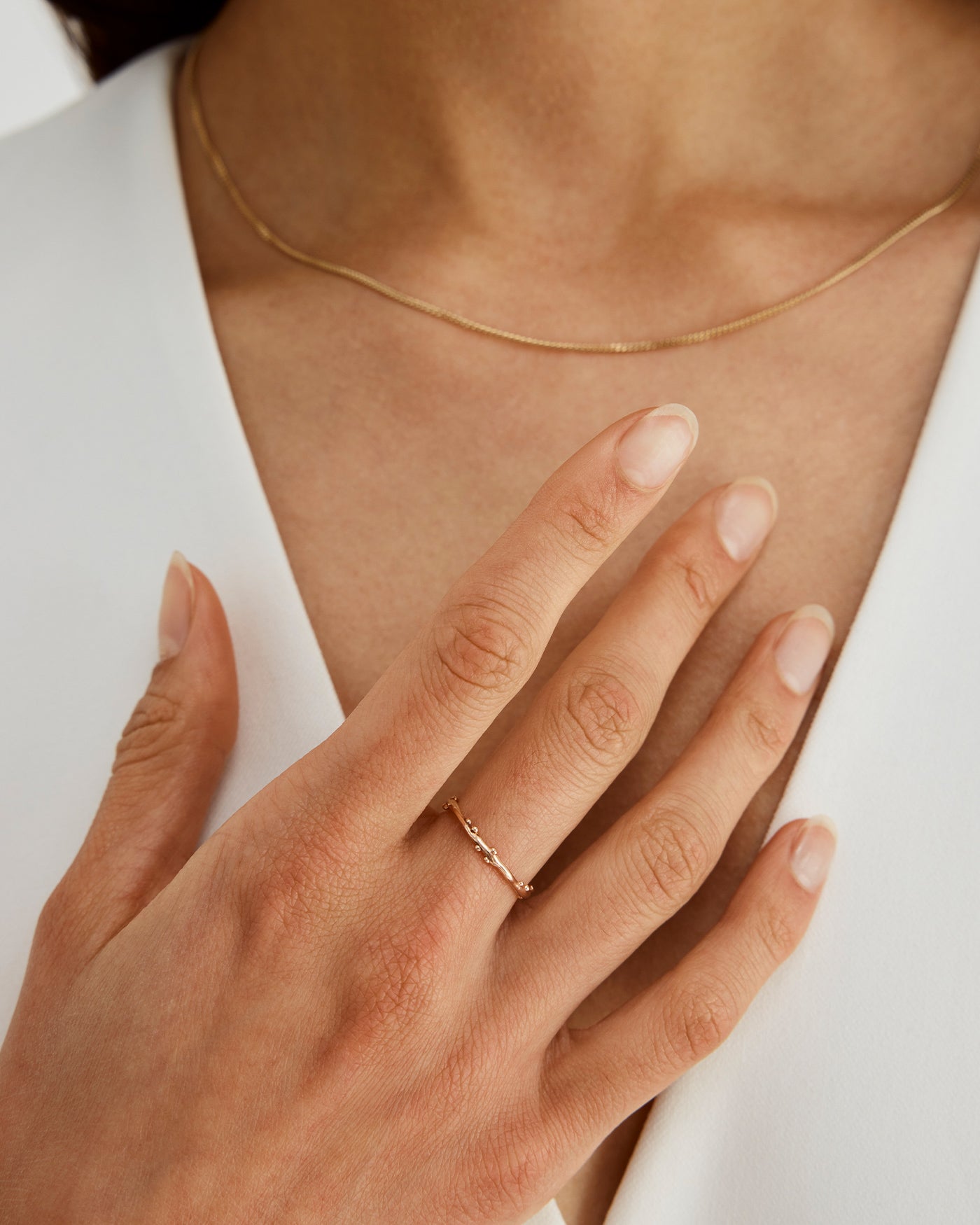 Dotted Organic Stacking Rings Set - Minimalist Boho Jewelry for Women - Perfect for Layering & Everyday Wear - Ideal for Gift Giving & Special Occasions