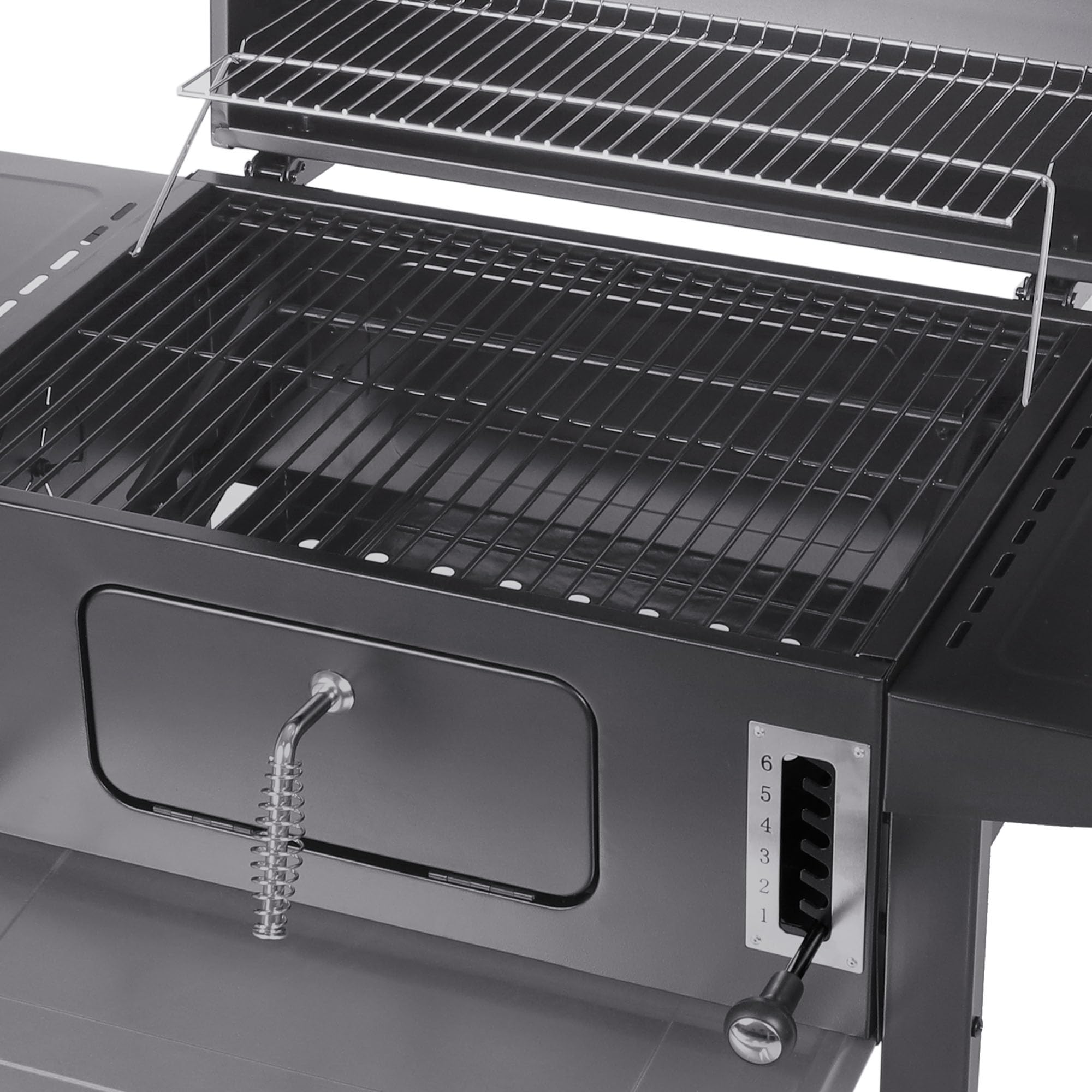 Royal Gourmet 24 Inch Charcoal BBQ Grill - 587 Sq. In. Cooking Area with Side Tables | Outdoor Barbecue Grill for Backyard, Picnic & Camping | Heavy-Duty Black Grill for Patio, Tailgating & Family Gatherings