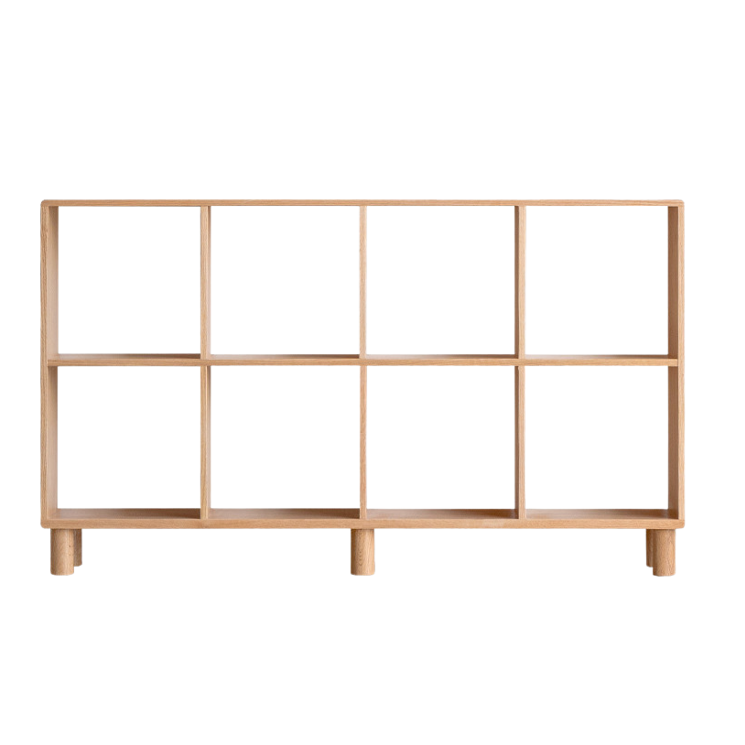 53.4x9.1x31.9 inch / 135.5x23x81 сm / Natural Wood Color / Oak Bookshelf