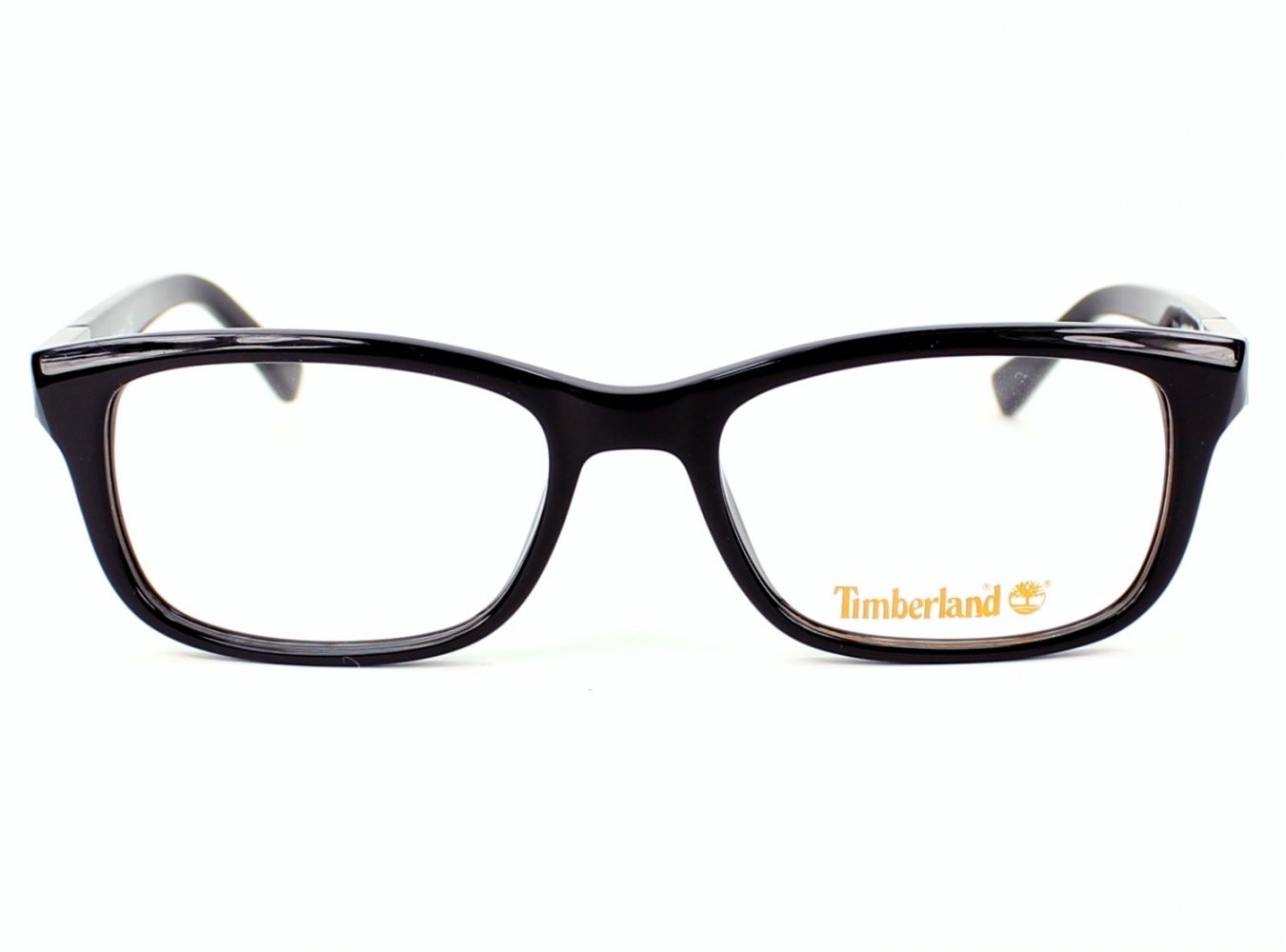 Timberland Men's Acetate Optical Frame - Black & Transparent Non-Polarized Glasses (54mm) | Classic Eyewear for Work & Outdoor Activities