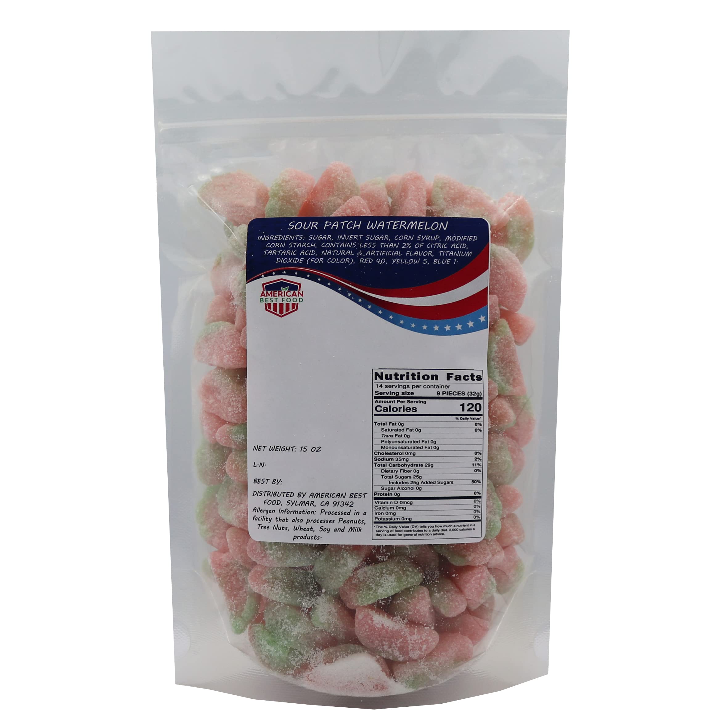 Sour Patch Kids Watermelon Gummy Candy - 15 Oz Bulk Pack | Sweet & Sour Soft Chewy Candy | Perfect for Movie Nights, Party Favors & Office Snacks