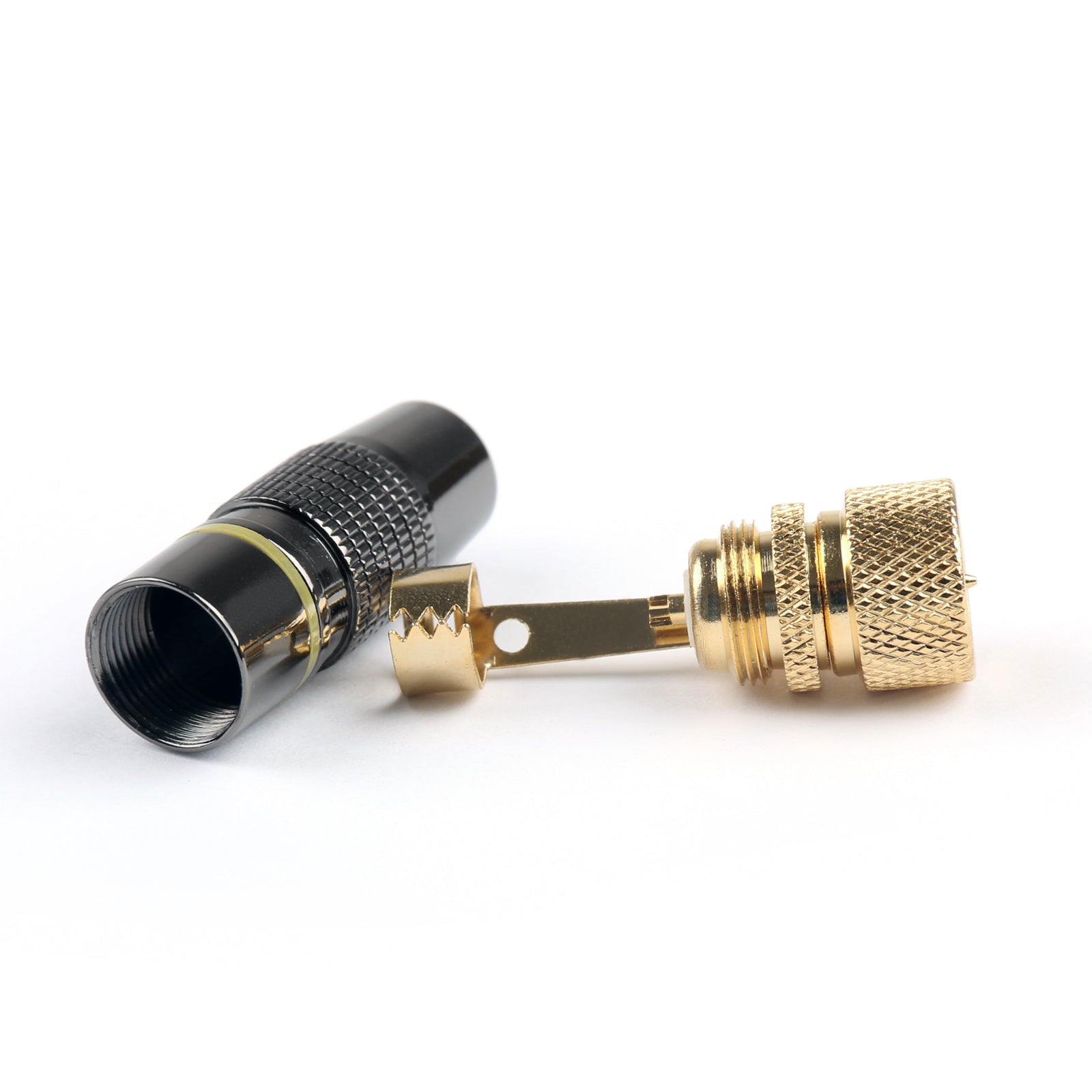 10-Pack F Connector Solder Plug Assembly - Male RF Coaxial Cable for TV Satellite Antenna - Perfect for DIY Cable TV & Satellite Dish Installations