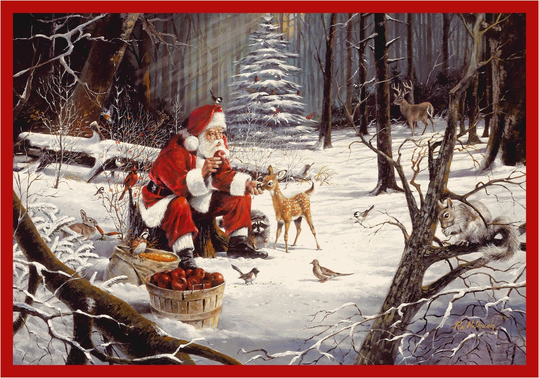 RJ McDonald Christmas Party Novelty Rug 2'8