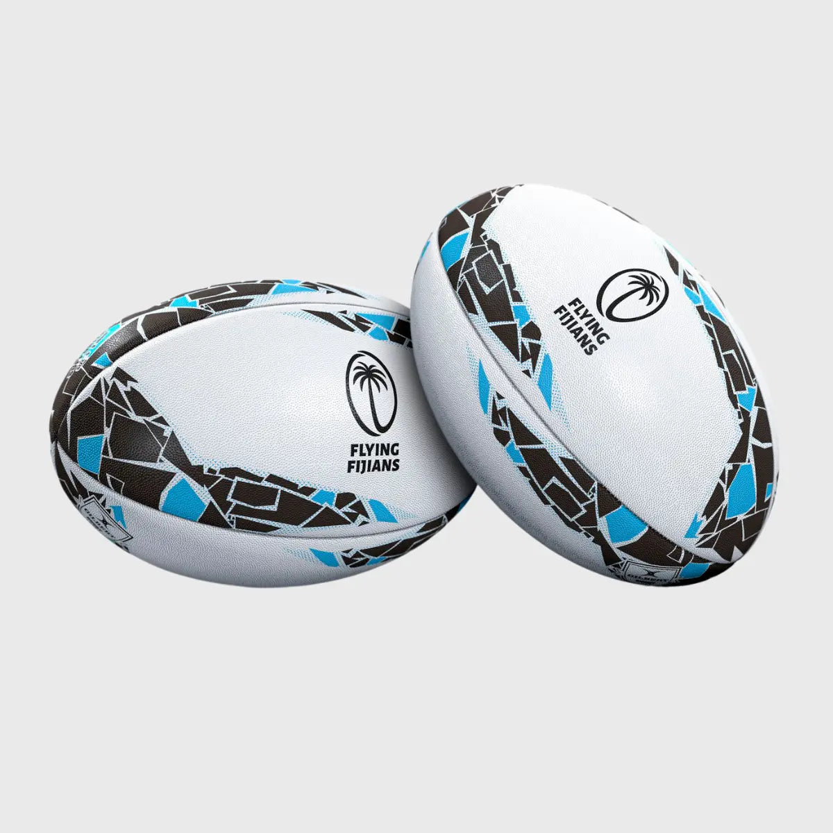 Gilbert Fiji Supporter Rugby Ball - Official Size 5 Match Rugby Ball for Training & Games - Perfect for Rugby Fans, Players & Collectors - Great for Practice, Matches & Gifts