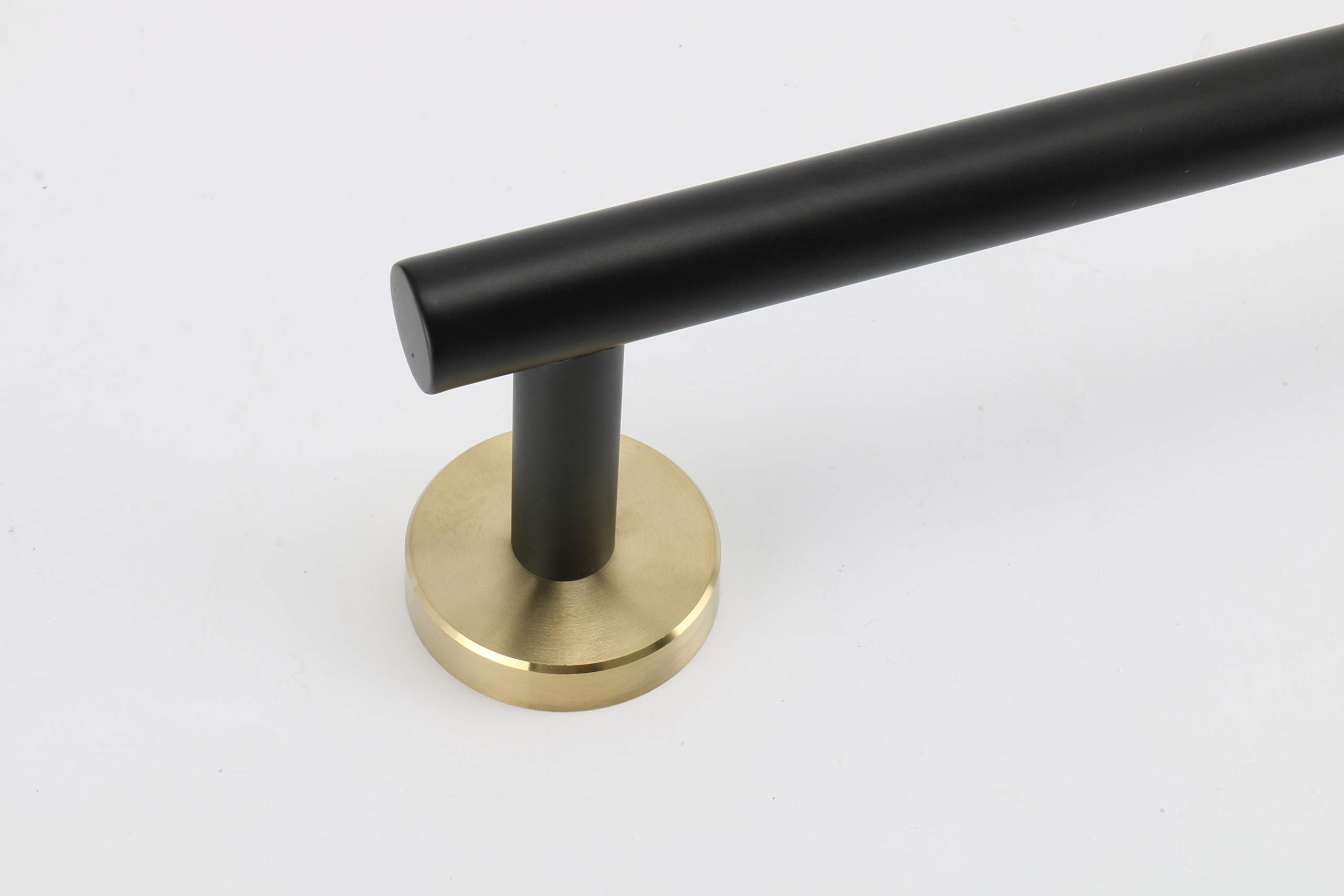 Premium TocTen 12IN Bath Towel Bar - Heavy Duty SUS304 Stainless Steel Wall Mounted Towel Holder for Bathroom - Black Gold Finish - Perfect for Spa, Hotel & Luxury Home Bathroom Decor