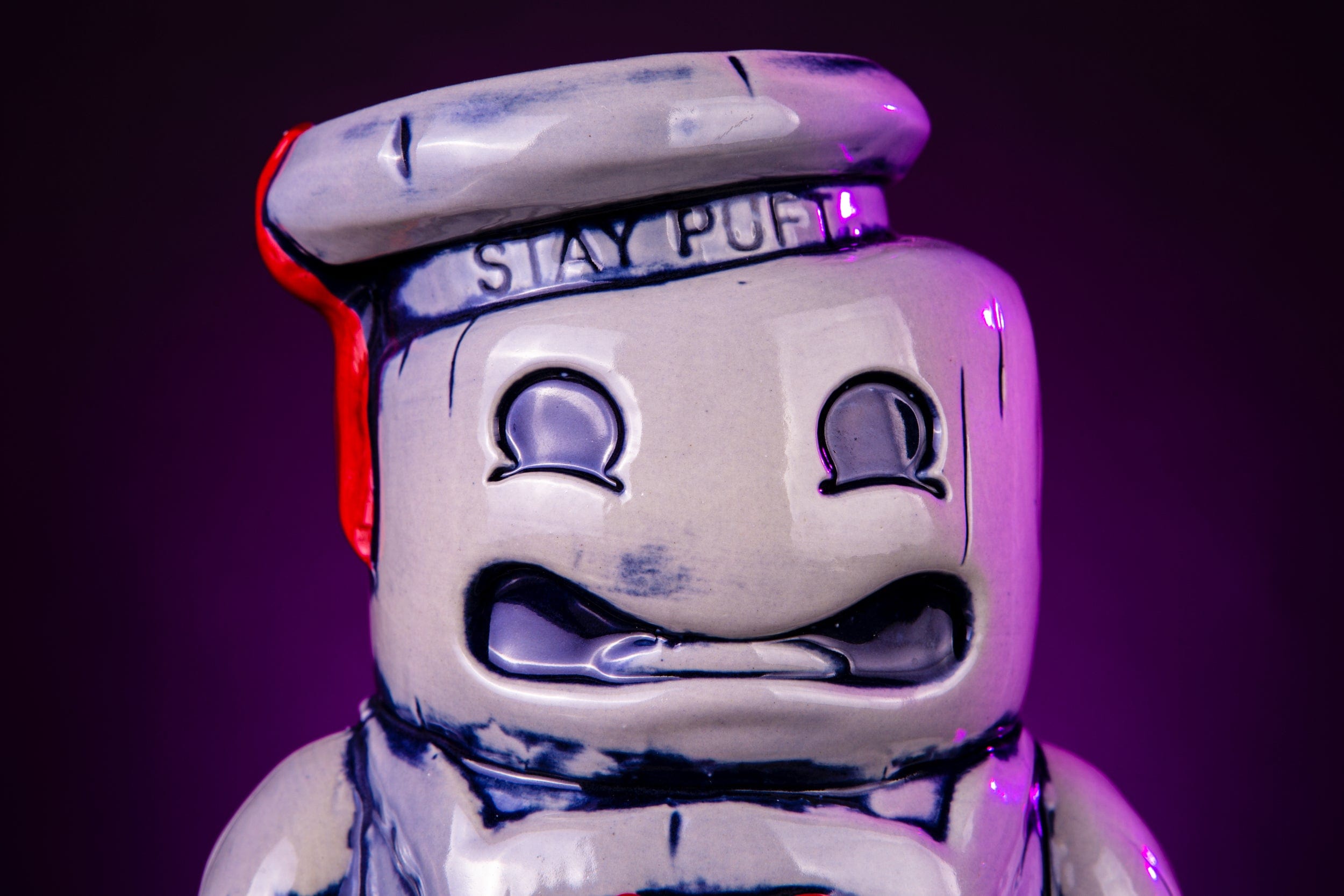 Ghostbusters Stay Puft Marshmallow Man Tiki Mug - Collectible Ceramic Cup for Movie Fans, Halloween Parties & Themed Decor