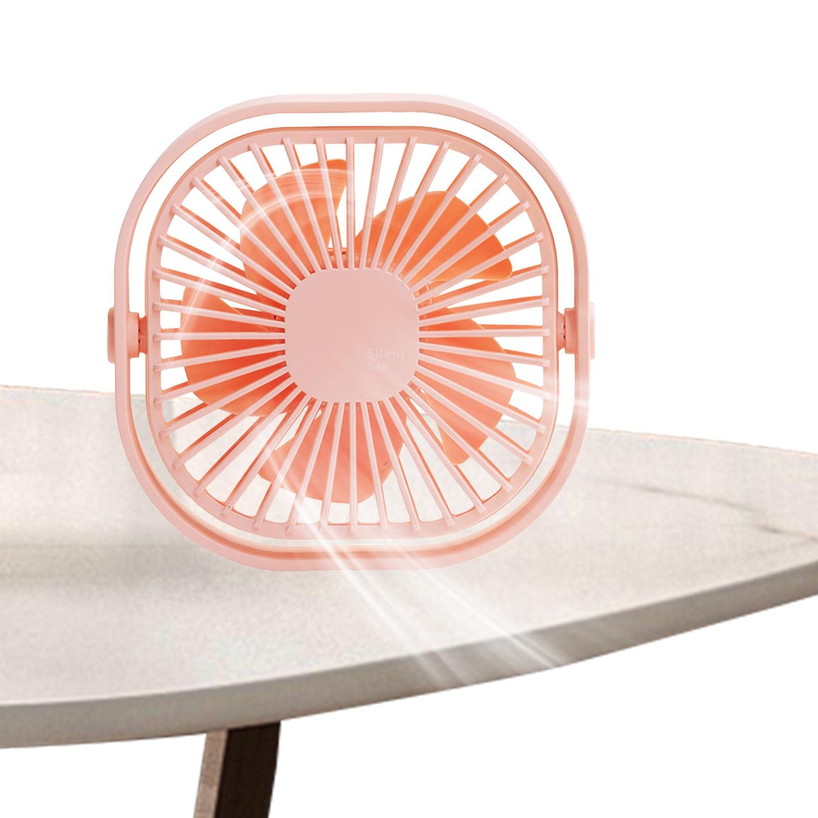 USB Desk Fan - Portable Air Circulator with 3 Speed Settings & 360° Rotatable Head | Quiet Cooling Fan for Home, Office, Bedroom, Dorm, Car | USB-Powered Personal Fan | Perfect Summer Gift for Students & Professionals | Stay Cool While Working, Studying or Traveling