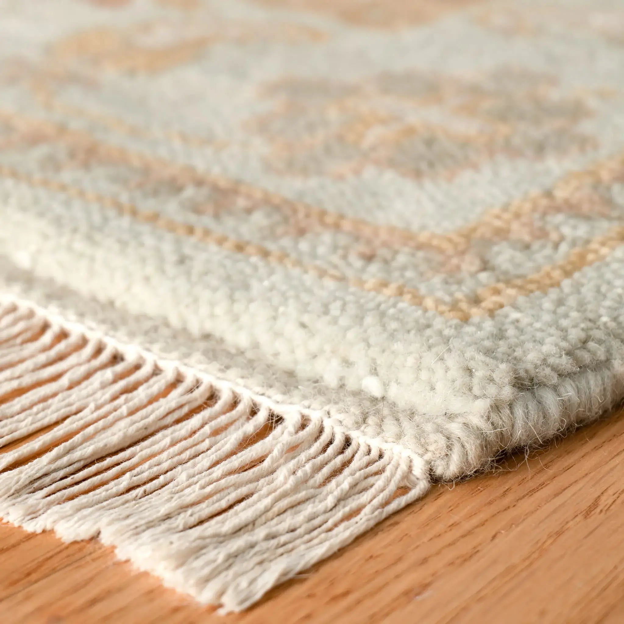 Dash & Albert Kendra Sky Hand Knotted Wool Rug - Soft & Durable 5'x8' Area Rug for Living Room, Bedroom & Nursery Decor